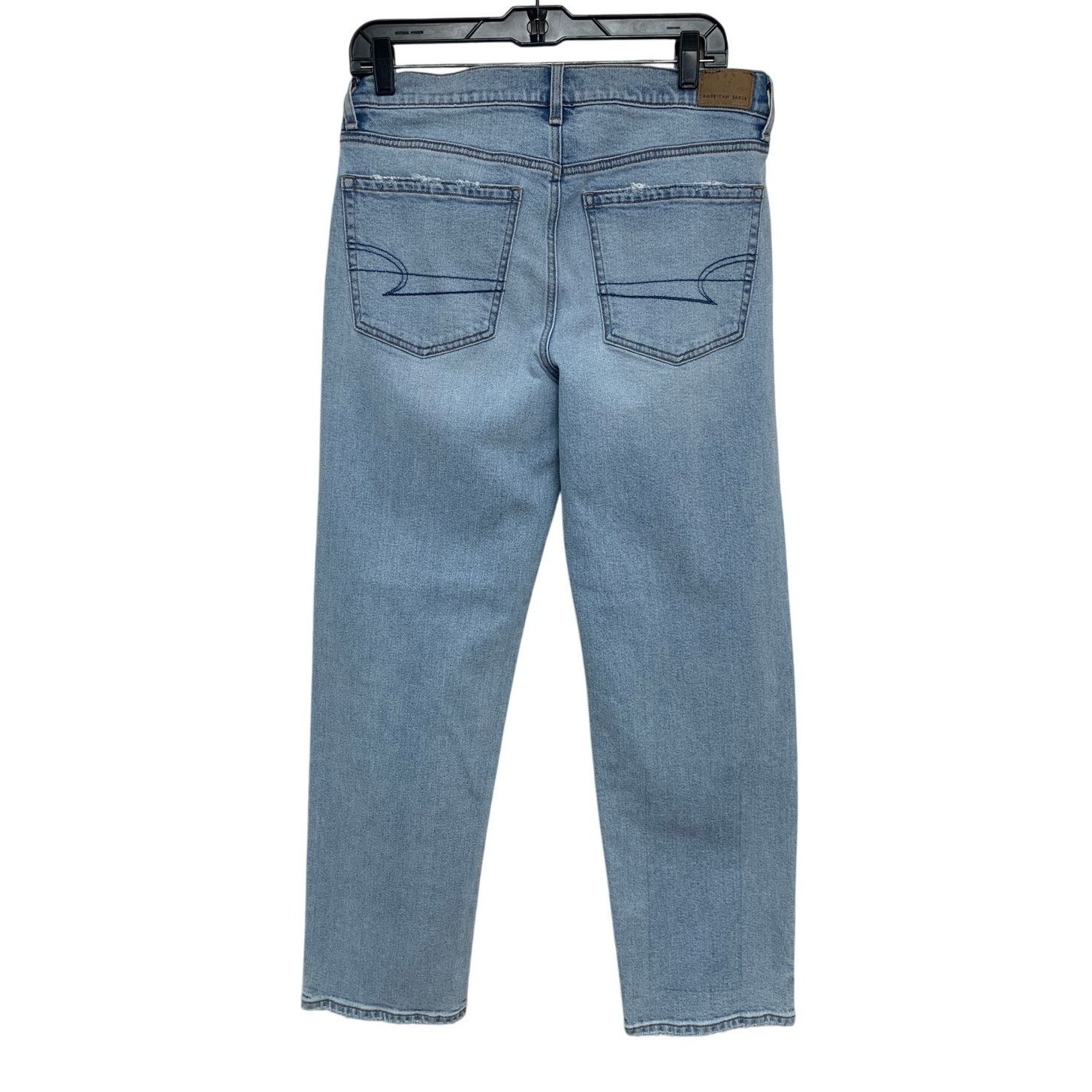 American Eagle Outfitters New American Eagle Womens 10 Strigid Ex Boyfriend Blue Jeans Size 32" / US 10 / IT 46 - 3 Thumbnail