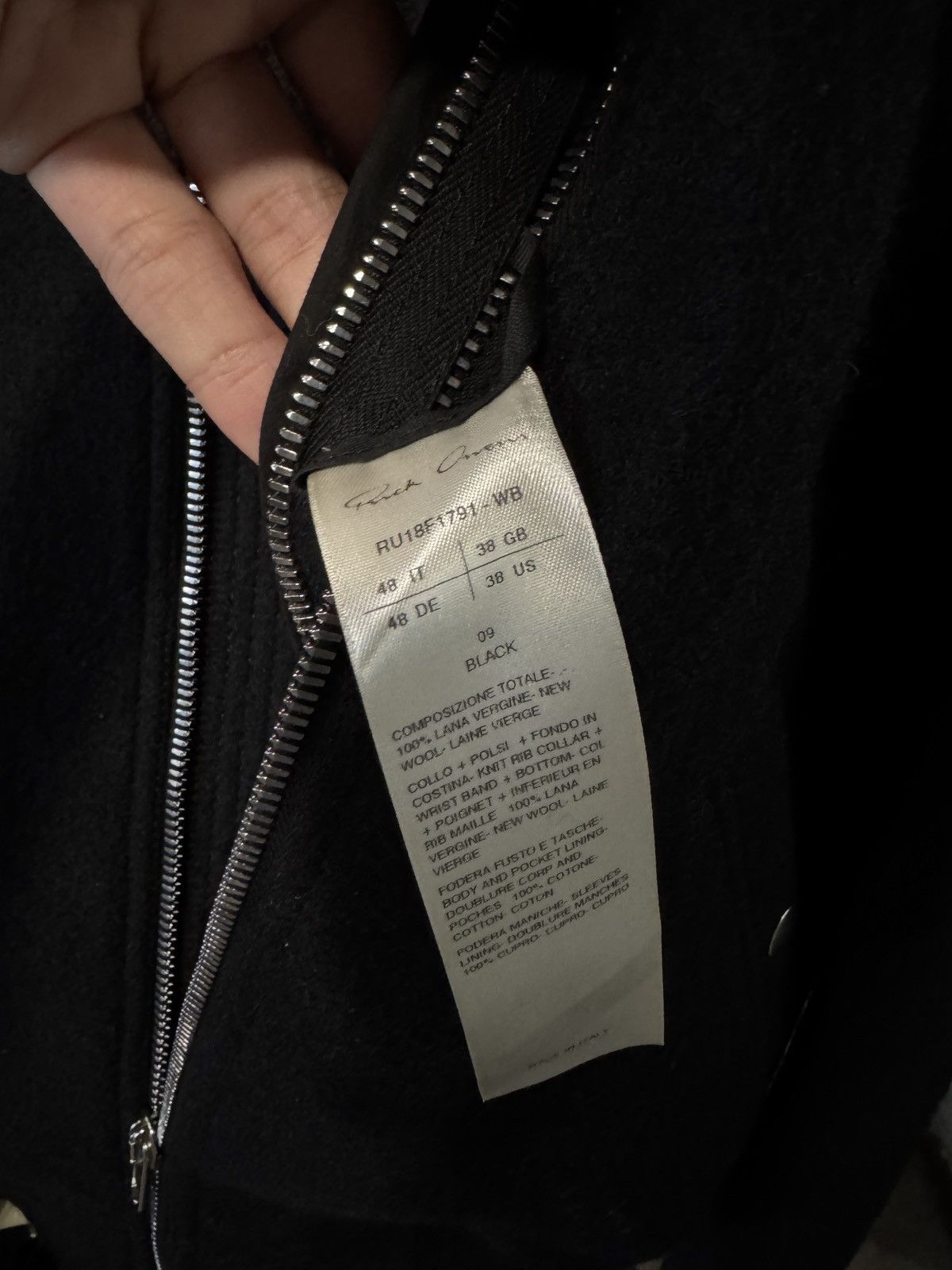 Rick Owens Wool Bomber Size US M / EU 48-50 / 2 - 4 Thumbnail