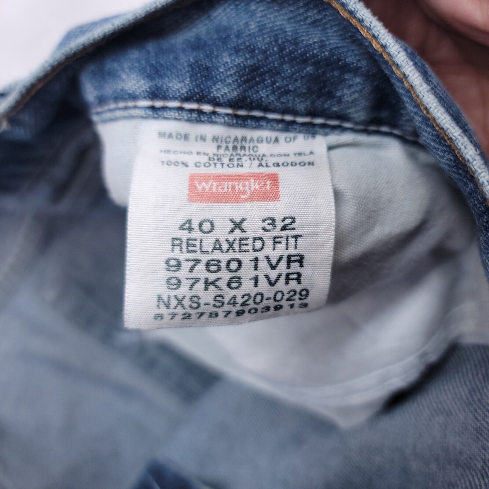 Wrangler Wrangler Casual Button Zip Denim Jeans Mens Size 40x32 Blue Size US 40 / EU 56 - 3 Thumbnail