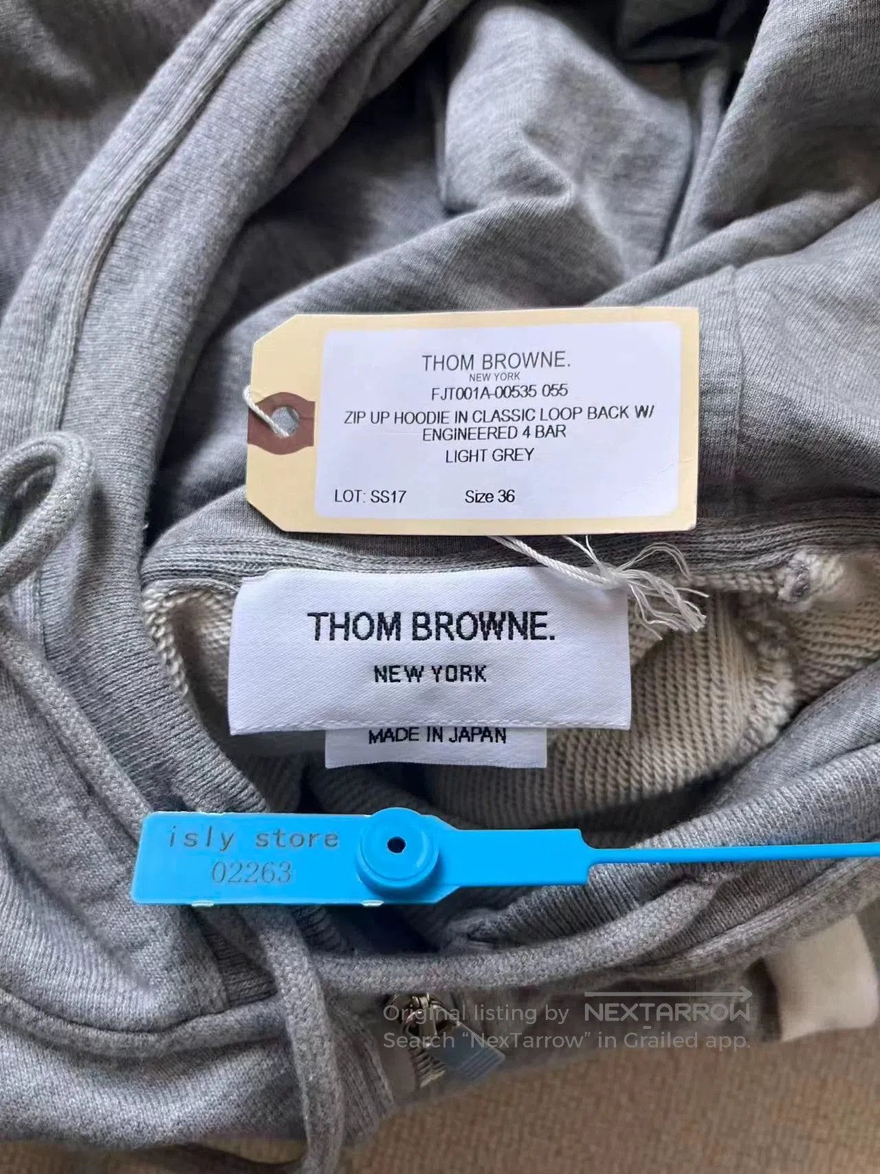 Thom Browne THOM BROWNE IVY BOY Stripe Zip Hoodie. Size US S / EU 44-46 / 1 - 5 Thumbnail