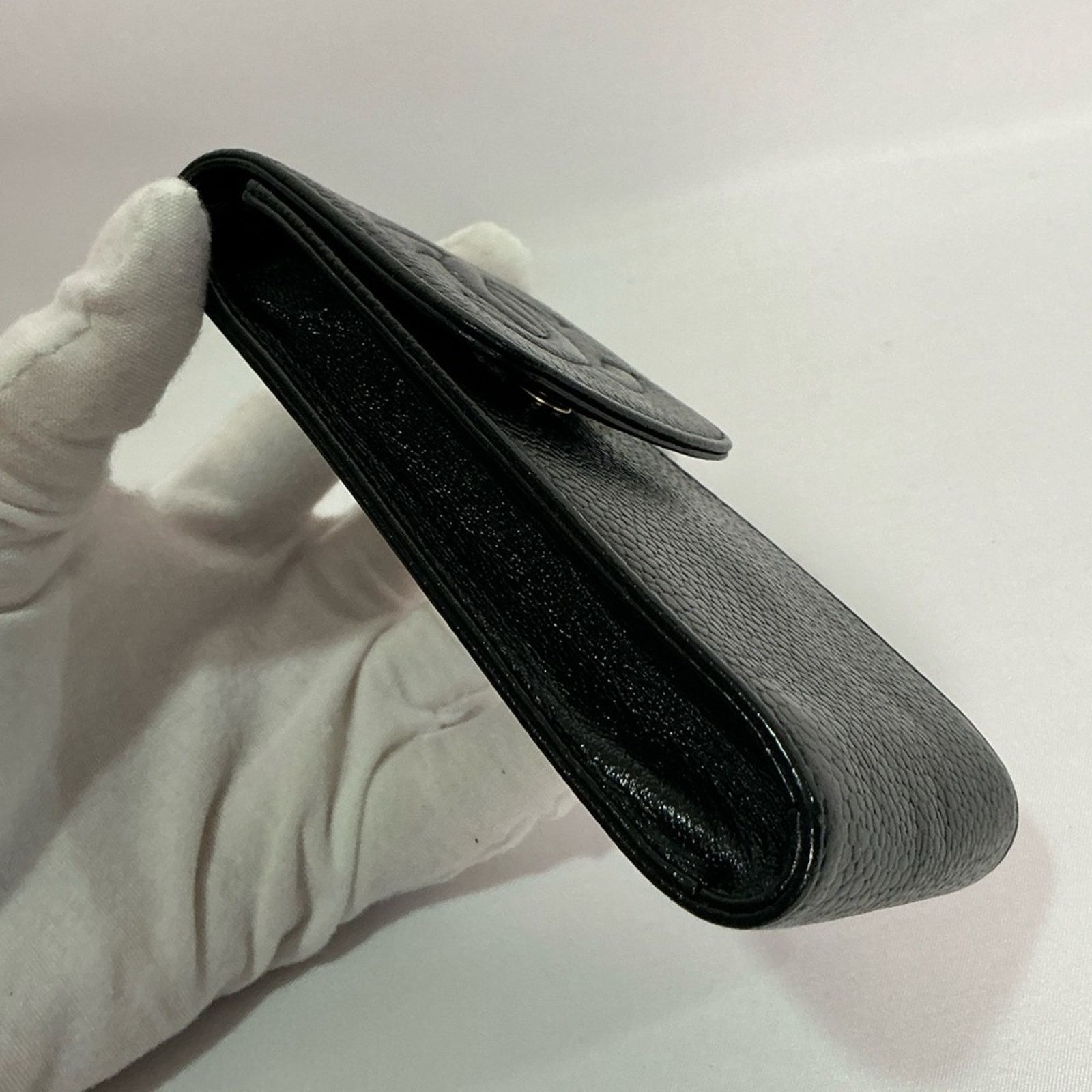 Chanel Authentic CHANEL Coco Mark Grained Calfskin Pen Case w/Chain Size ONE SIZE - 12 Thumbnail