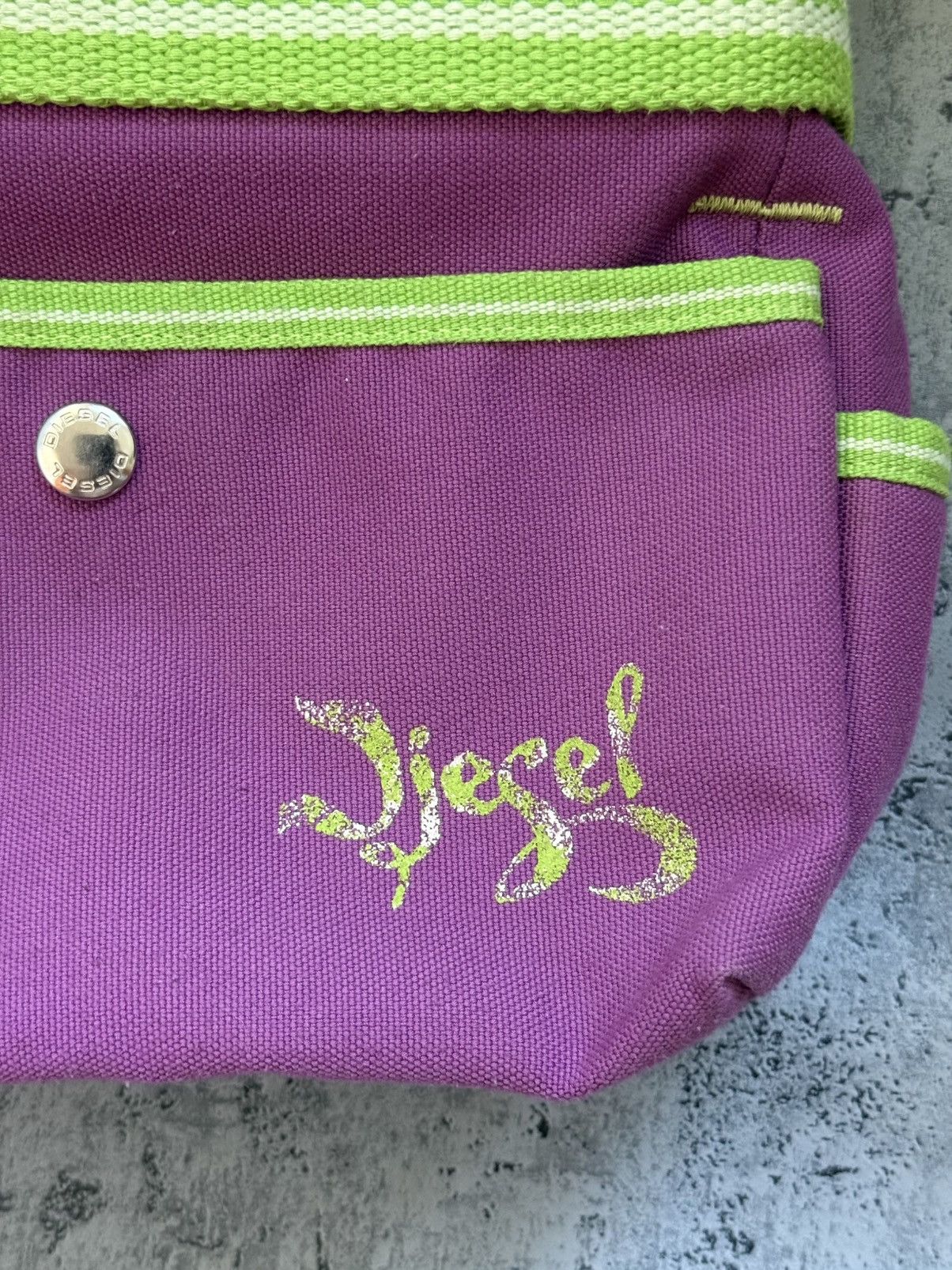 Diesel Diesel Vintage Purple Shoulder Cargo Bag Y2K Rare Size ONE SIZE - 5 Thumbnail