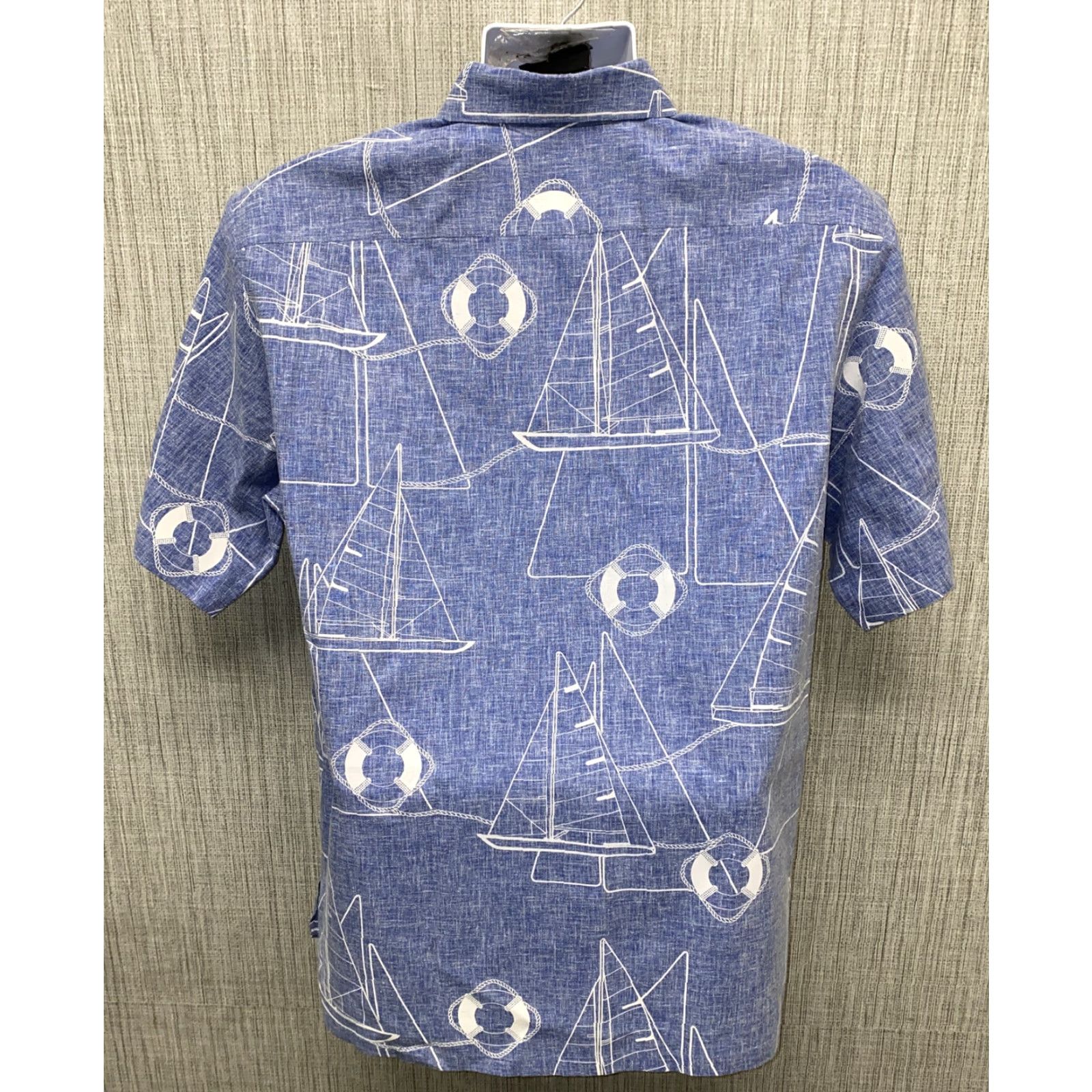 Vintage VINTAGE Cooke Street Mens Hawaii Shirt XL Blue Polyester Blend USA Made Short Sleeve Button-Up Collared Hawaiian Vintage Mens Size US XL / EU 56 / 4 - 5 Thumbnail