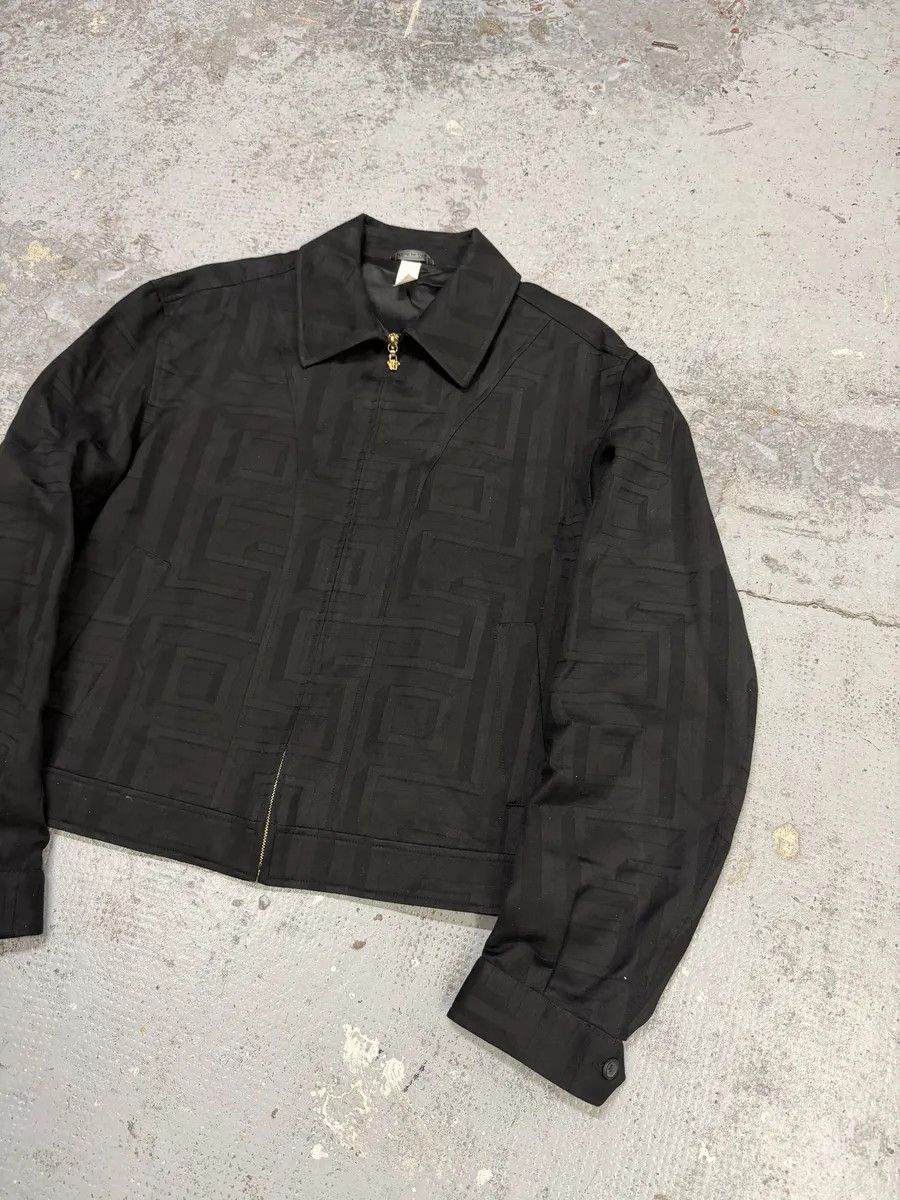 Vintage 1990s Giacca Versace Black Geometrical Jacket Size US M / EU 48-50 / 2 - 5 Thumbnail