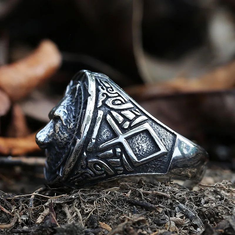 Japanese Brand × Jewelry × Vintage Vintage Relief Ancient Wolf Head Ring Size ONE SIZE - 4 Thumbnail