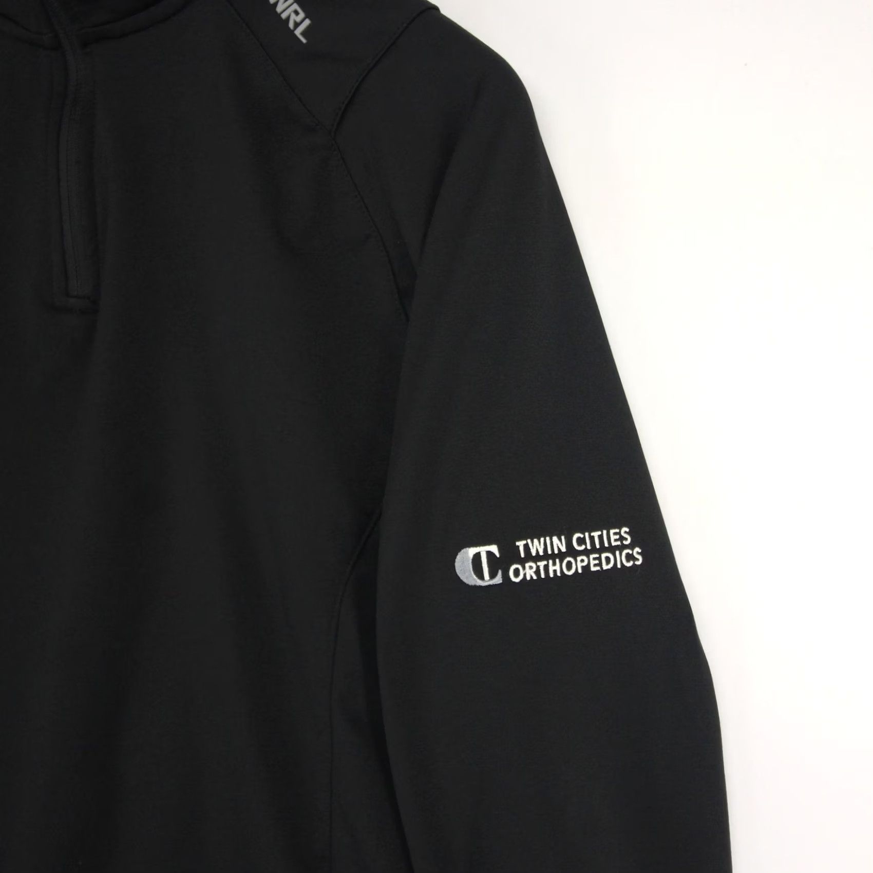 Vintage UNRL Elite Pullover Mens M Black Quarter Zip Performance Athletic TCO Logo Size US M / EU 48-50 / 2 - 3 Thumbnail