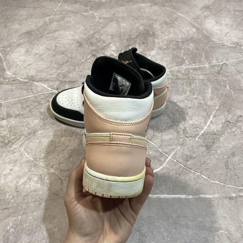 Jordan Brand × Nike NIKE AIR JORDAN 1 MID CRIMSON TINT SNEAKERS PINK Size US 7.5 / EU 40-41 - 9 Thumbnail