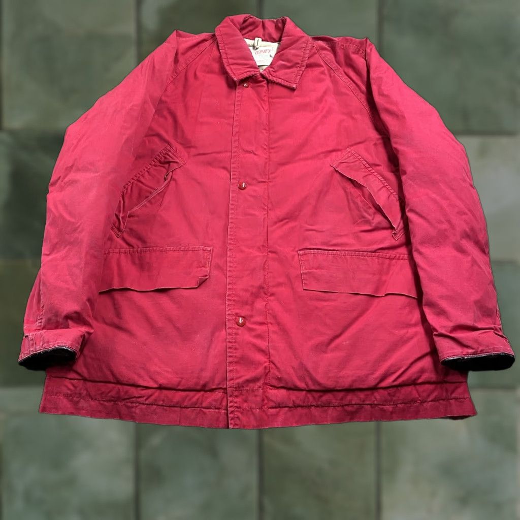 Vintage VINTAGE Unbranded Puffer Jacket Mens XL Red 50S Goose Down Quilted Parka Coat USA Jacket Size US XL / EU 56 / 4 - 1 Thumbnail