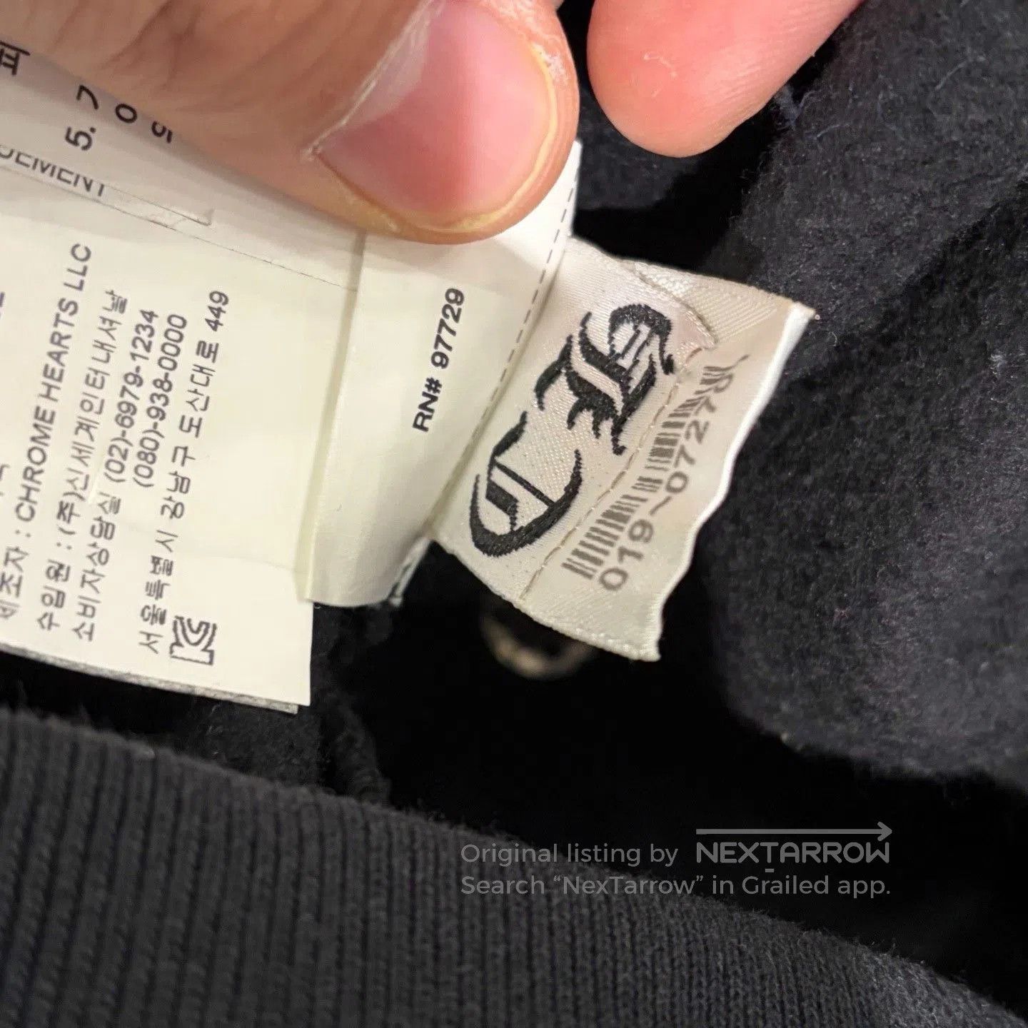 Chrome Hearts Chrome Hearts CH Leather Wool Sleeve Jacket. Size US XL / EU 56 / 4 - 8 Thumbnail