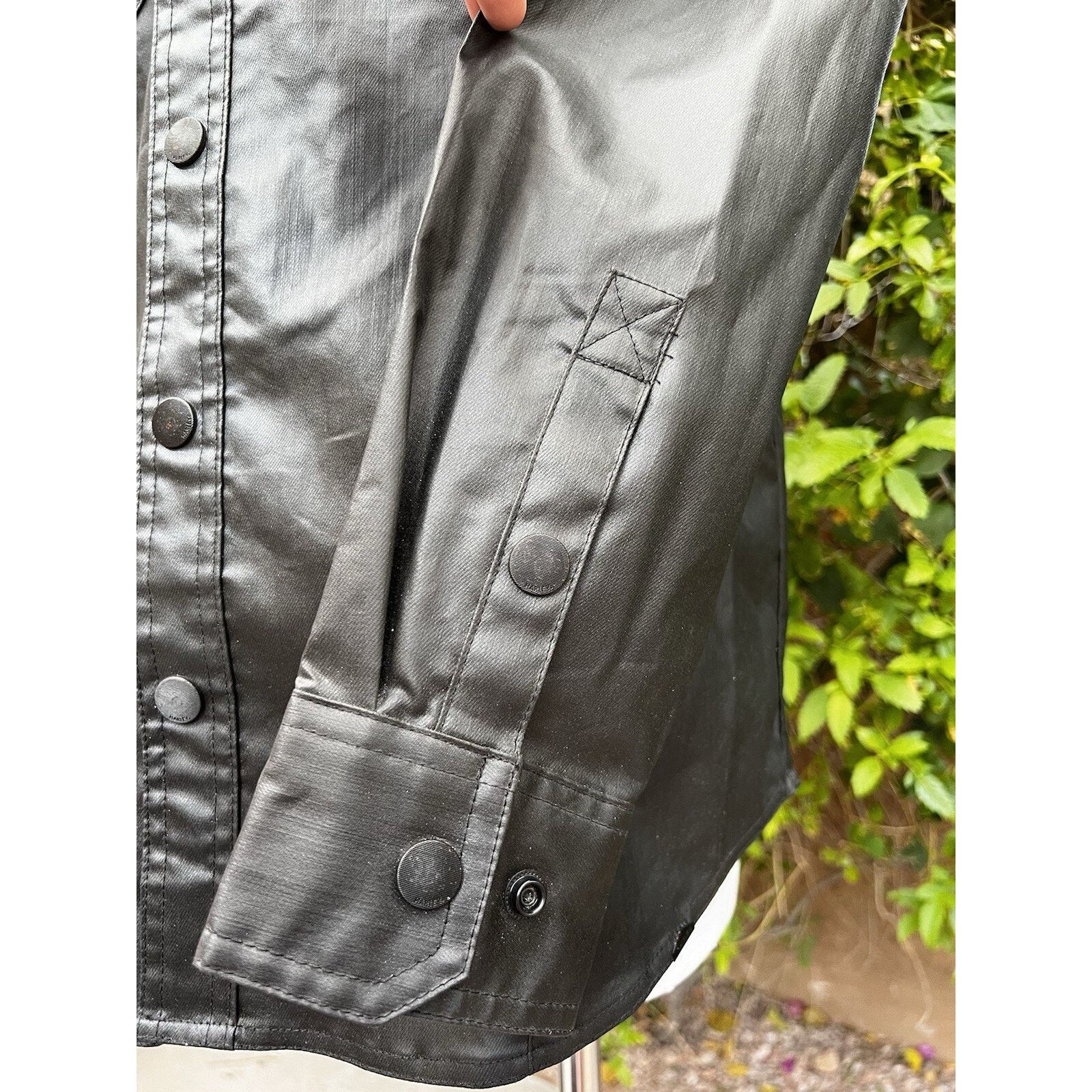 Harley Davidson Harley Davidson (L) Mens Black Shirt Jacket Faux Leather Size US L / EU 52-54 / 3 - 5 Thumbnail