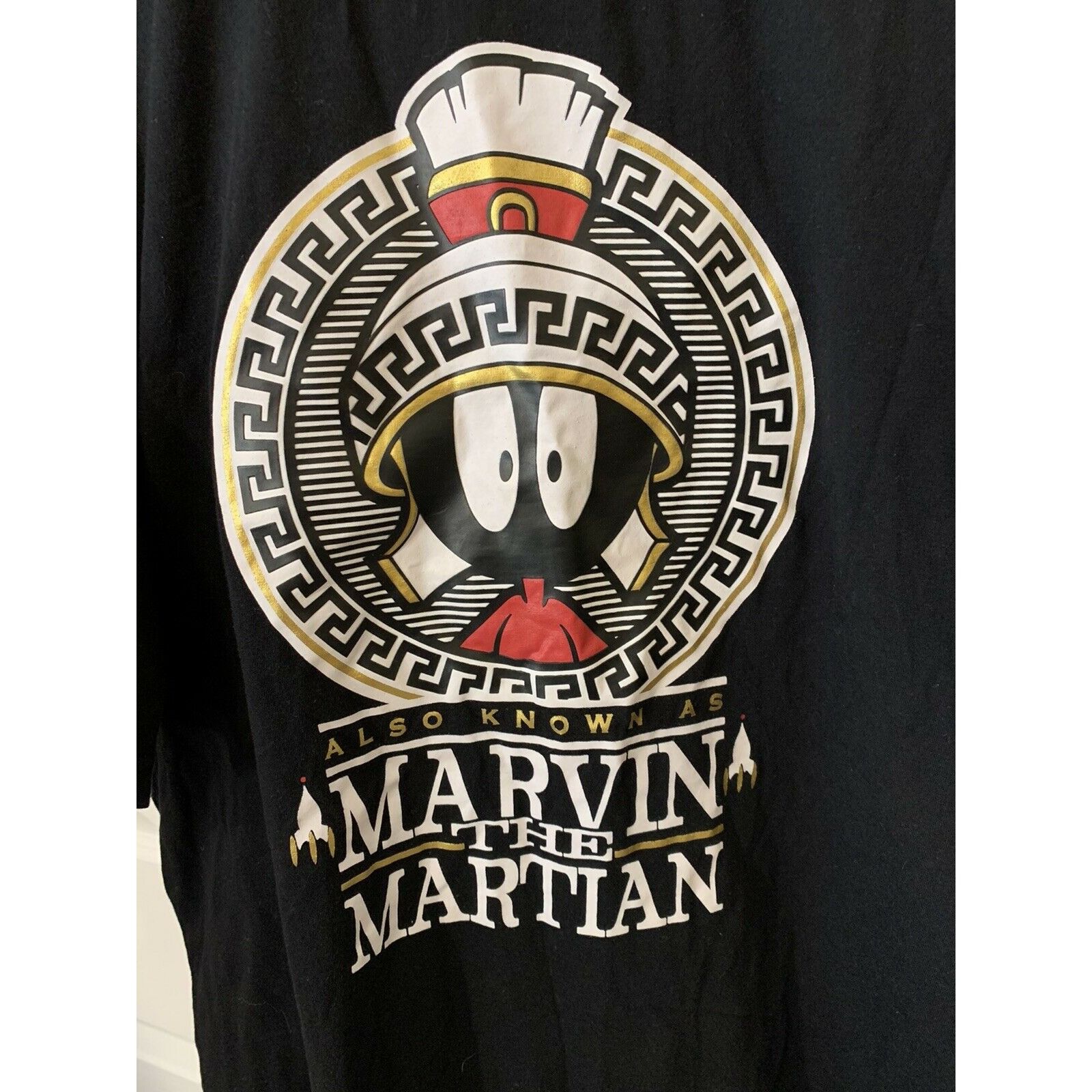 Other Looney Tunes Marvin The Martian Men’s Sz 3XL Black Graphic T Size US XXL / EU 58 / 5 - 1 Thumbnail