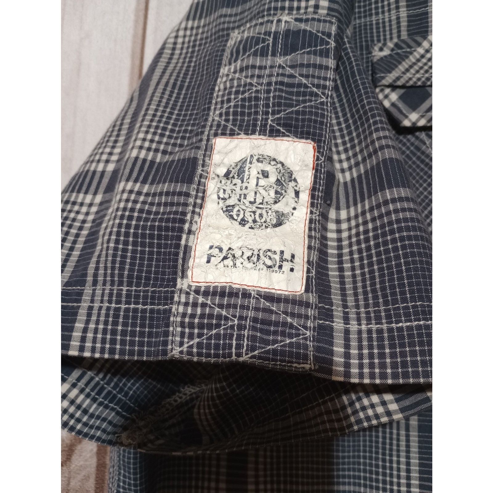 Parish Nation Parish Nation Shirt Mens 3XL Blue Plaid Seas The Day Size US XXL / EU 58 / 5 - 3 Thumbnail