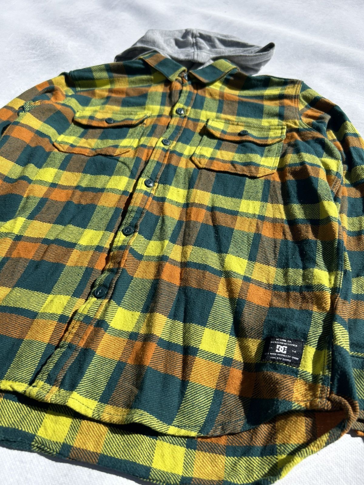 DC DC Shoes Lumberjack Hooded Shirt Autumn Checkered Size S / M Size US M / EU 48-50 / 2 - 3 Thumbnail