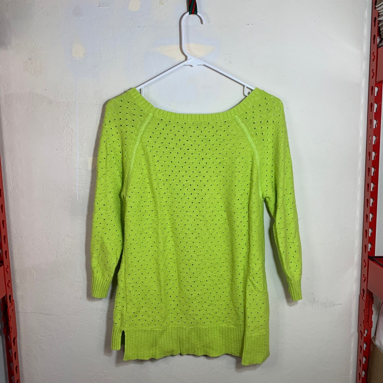 American Eagle Outfitters American Eagle Outfitters Women's Green Sweater Size L Size L / US 10 / IT 46 - 2 Thumbnail