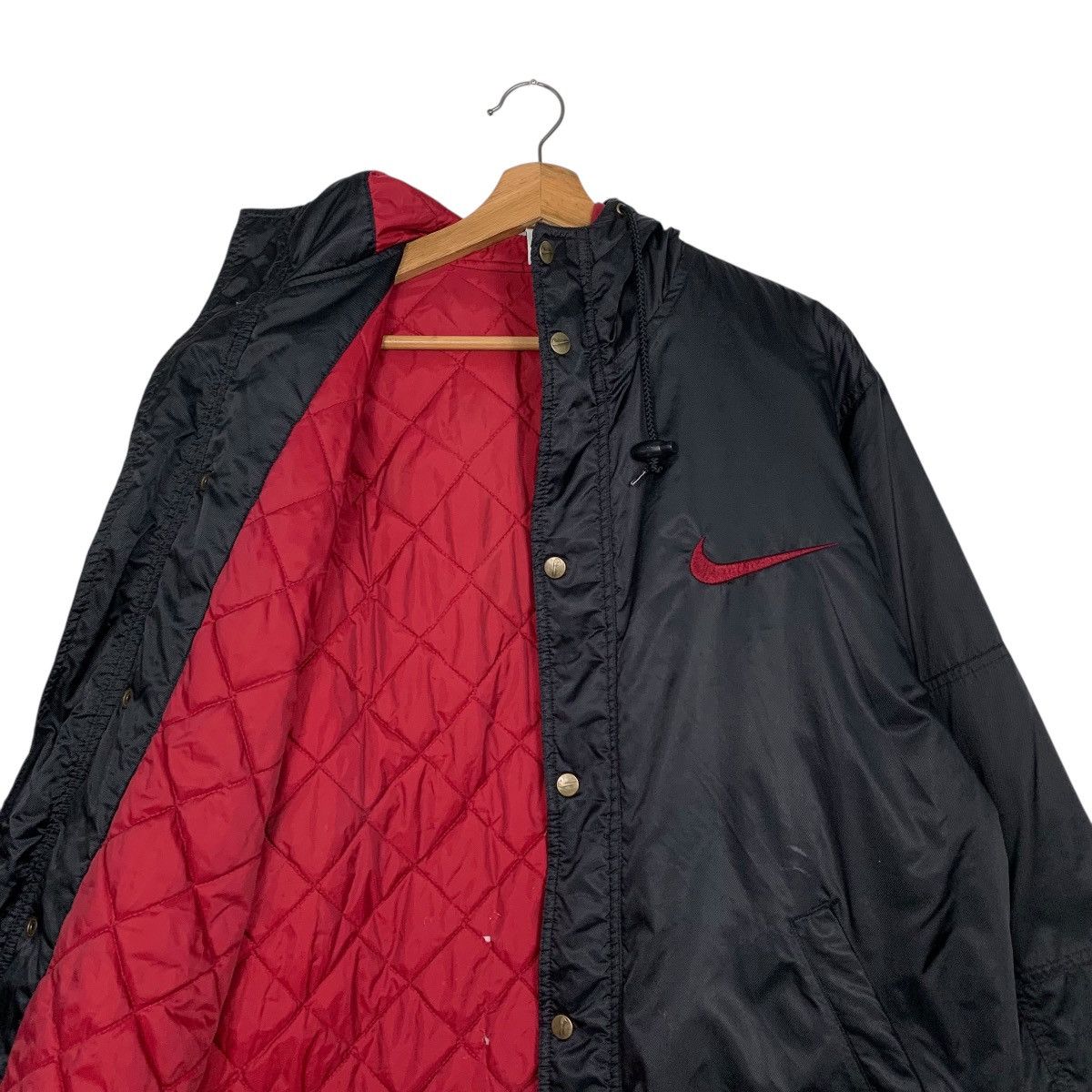 Nike Vtg Nike Swoosh Big Logo Windbreaker Jacket Size US S / EU 44-46 / 1 - 9 Thumbnail