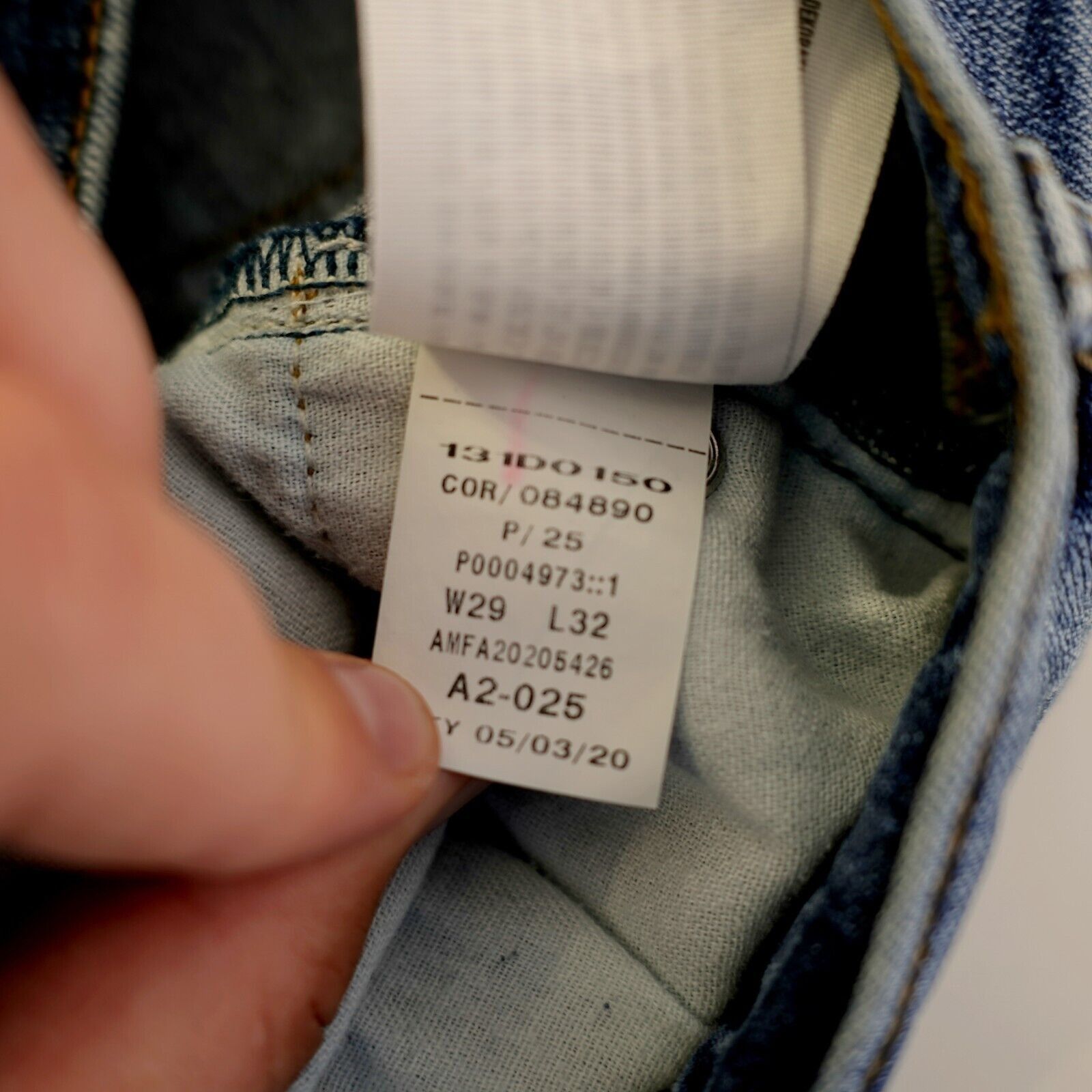 Abercrombie & Fitch Abercrombie & Fitch Blue Stone Wash Whickering Denim Jeans L Size US 30 / EU 46 - 8 Thumbnail