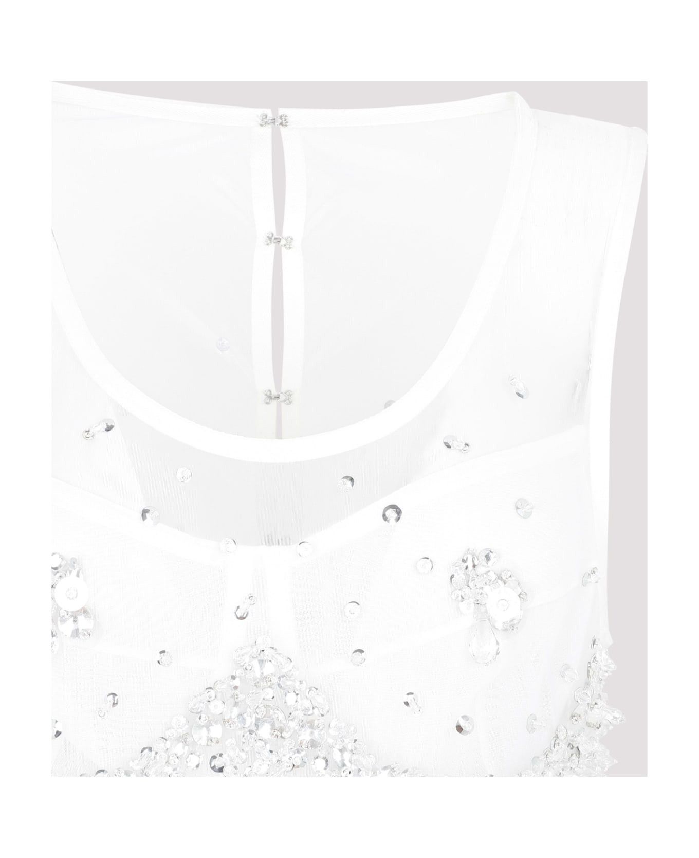 Bottega Veneta o1bcso1str0225 Crystal-Embroidered Double Layer Xxx Dress Size XS / US 0-2 / IT 36-38 - 3 Thumbnail