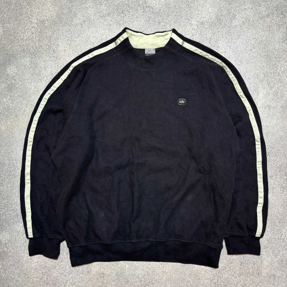 Nike × Vintage Rare Nike Vintage Avant Garde Knit Sweater Small logo Y2K Size US L / EU 52-54 / 3 - 2 Thumbnail