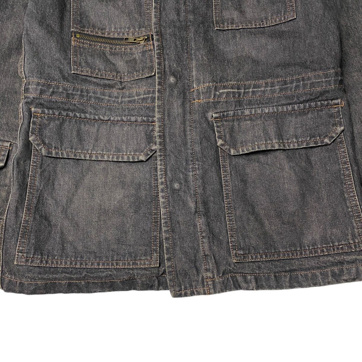 Japanese Brand 2000's Comme Ca Ism Multipocket Denim Jacket Size US M / EU 48-50 / 2 - 7 Thumbnail