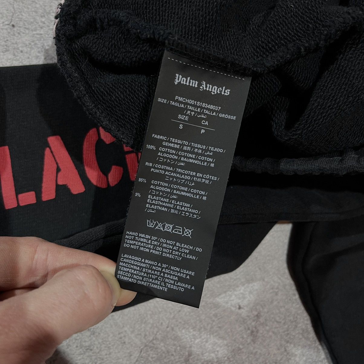 Palm Angels Palm Angels Black Sun Poetry Joger Sweatpants Size S Size US 30 / EU 46 - 8 Thumbnail