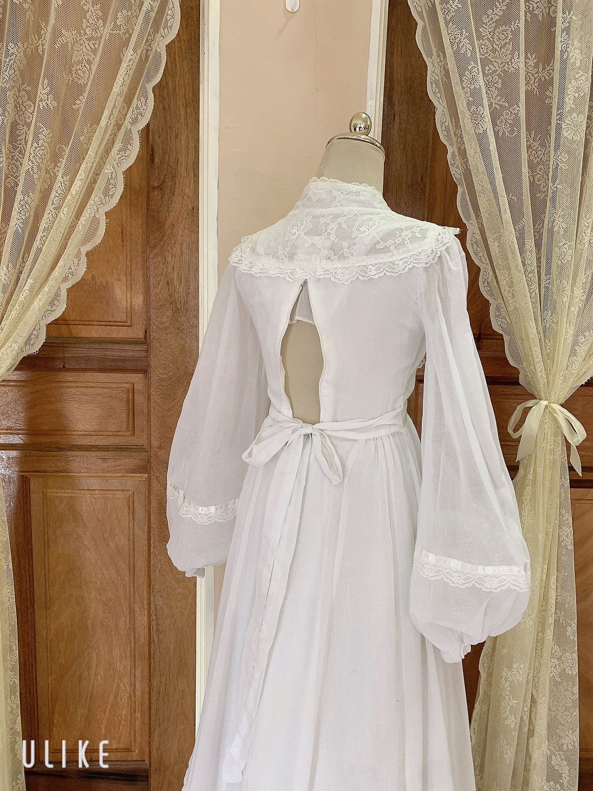 Vintage Gunne sax vintage 70's prairie wedding dress Size XXS / US 00 / IT 34 - 6 Thumbnail