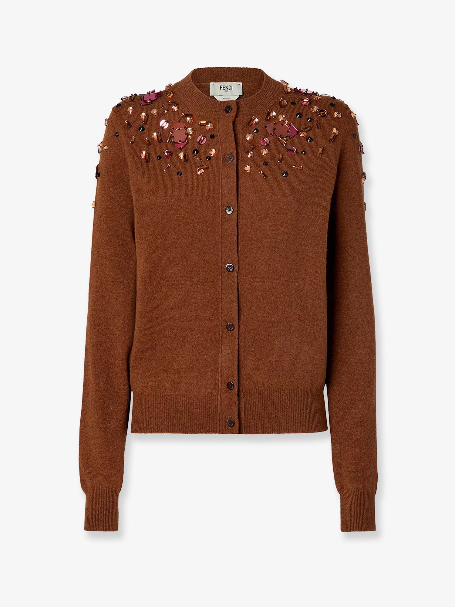 Fendi Wool And Cashmere Cardigan Size M / US 6-8 / IT 42-44 - 1 Thumbnail