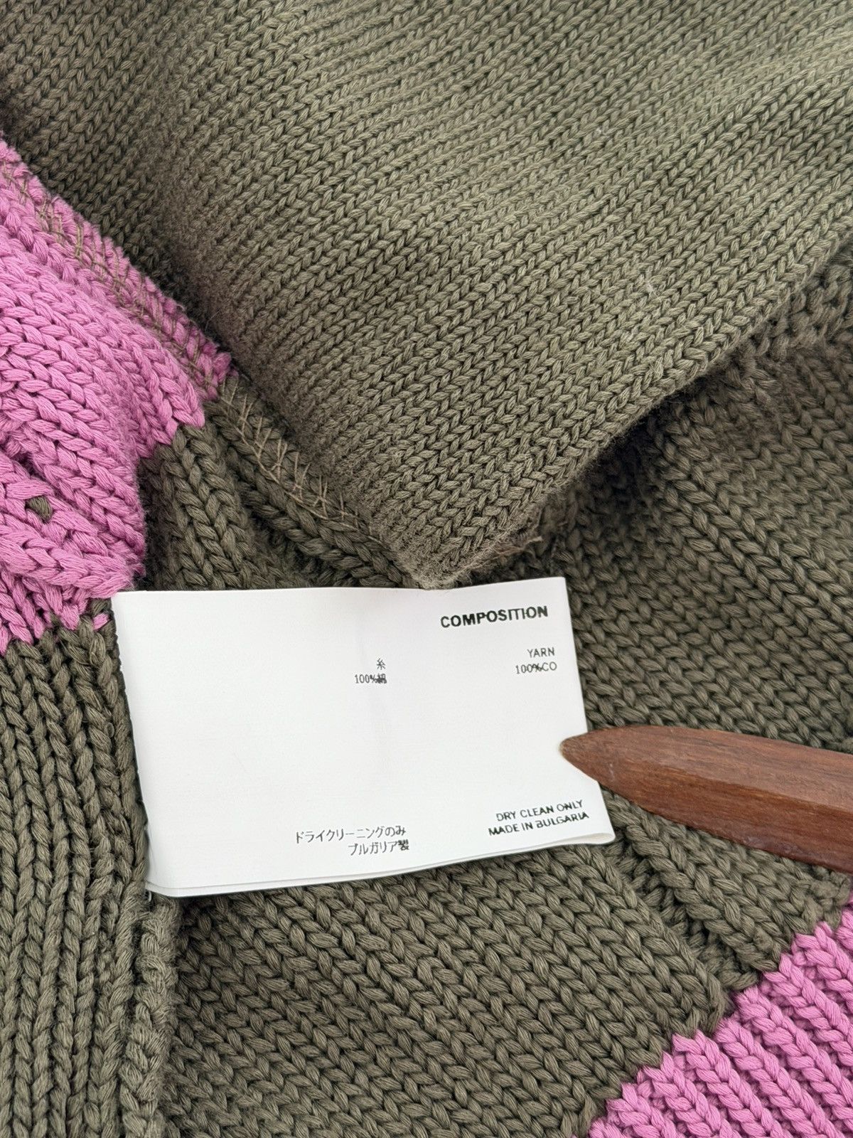 Kiko Kostadinov Kiko Kostadinov Pink & Khaki Merli Cardigan Size US S / EU 44-46 / 1 - 6 Thumbnail