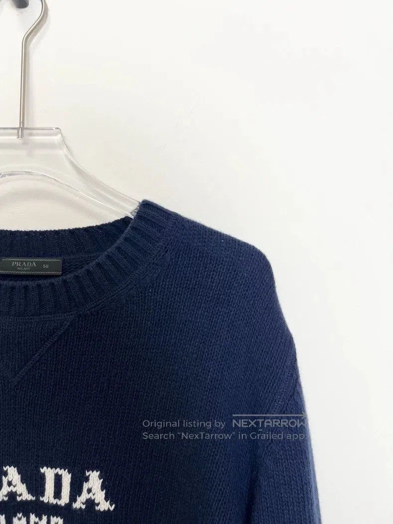 Prada Prada Navy Logo Sweater 99 New. Size US XXL / EU 58 / 5 - 5 Thumbnail