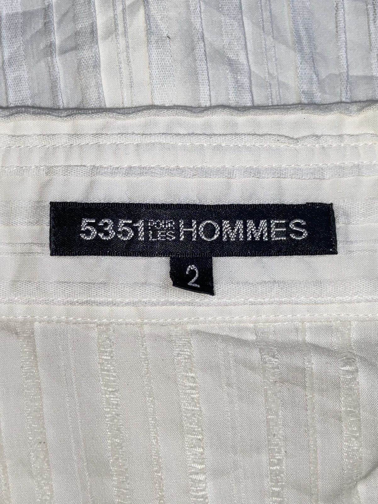 5351 POUR LES HOMMES 5351 Pour Les Hommes Striped Shirt Size US S / EU 44-46 / 1 - 12 Thumbnail