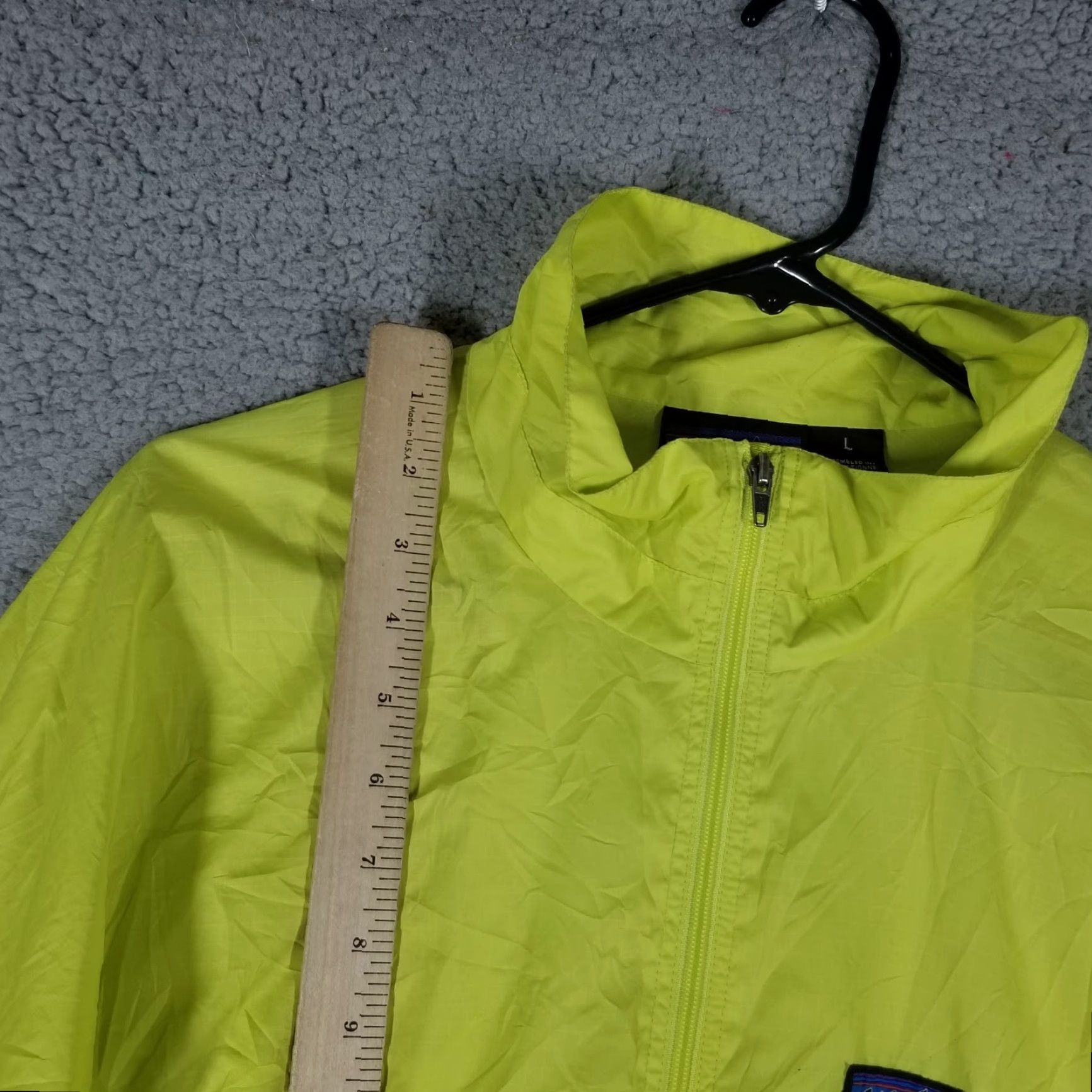 Patagonia Patagonia Velocity Shell Windbreaker Jacket Womens Large Zip Light Neon Running Size L / US 10 / IT 46 - 7 Thumbnail