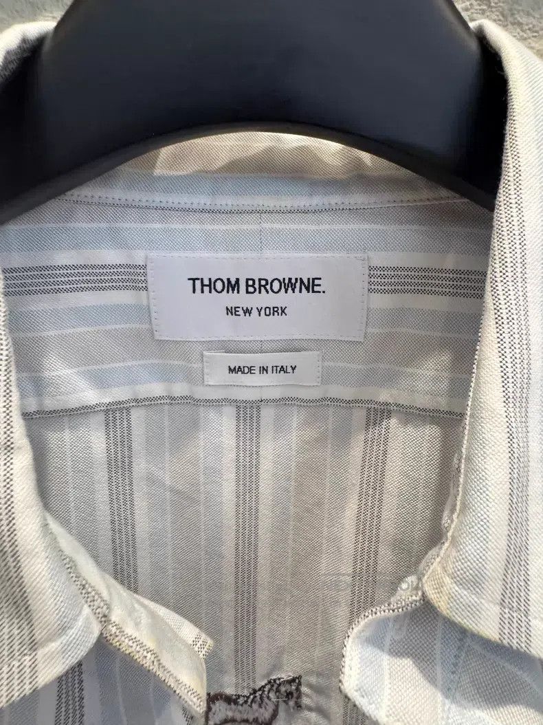 Thom Browne Thom Browne White Shirt Size US L / EU 52-54 / 3 - 2 Thumbnail