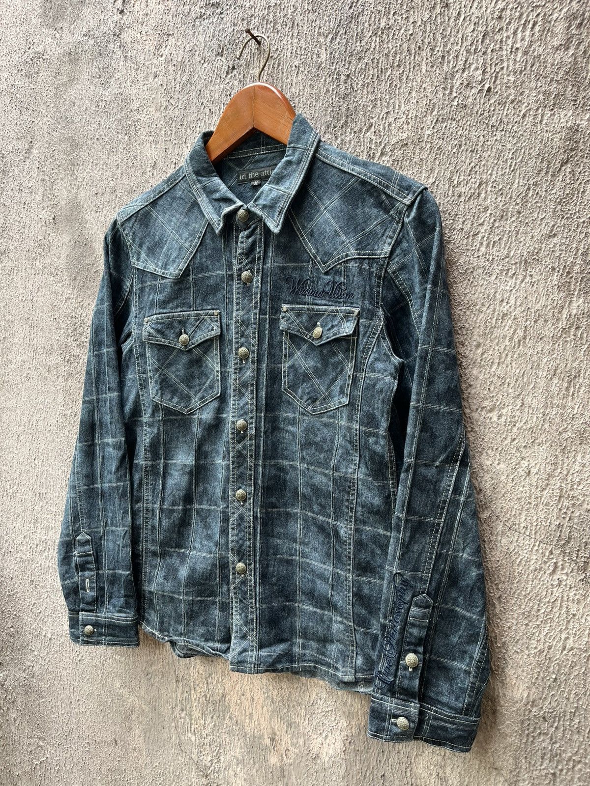 Japanese Brand In the attic Denim Smoke dye Size US M / EU 48-50 / 2 - 2 Thumbnail