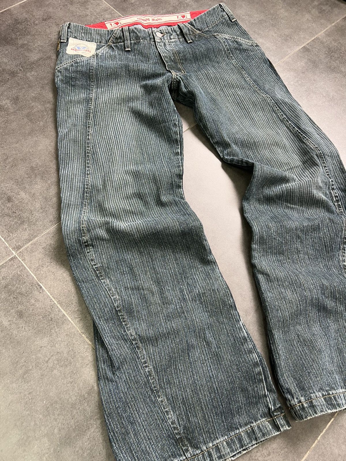 Emporio Armani × Hysteric Glamour × If Six Was Nine Archive flared Armani jeans baggy y2k if six was nine style Size US 33 - 5 Thumbnail