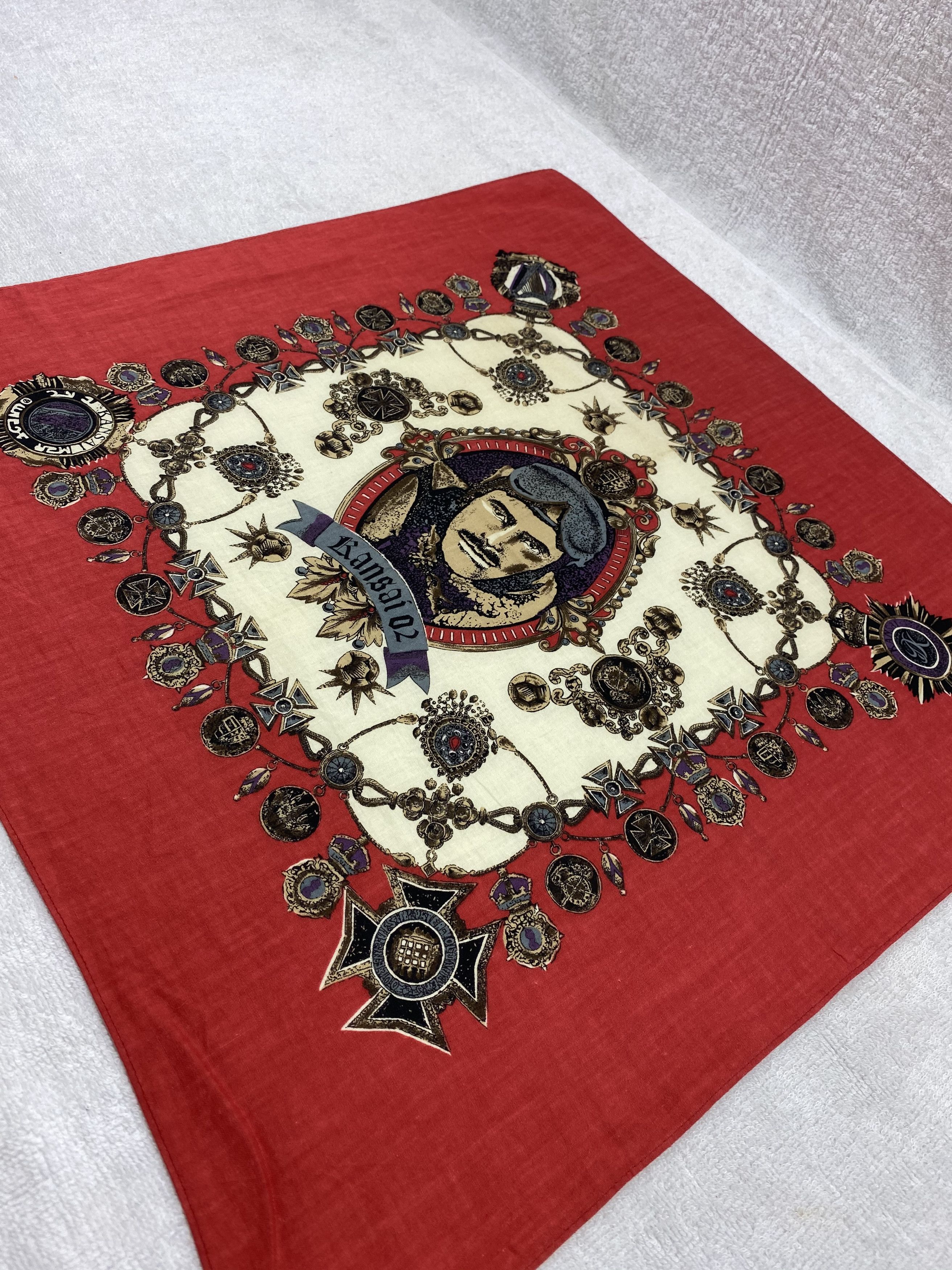 Japanese Brand × Kansai Yamamoto × Vintage Kansai Handkerchief / Bandana / Neckerchief Size ONE SIZE - 4 Thumbnail