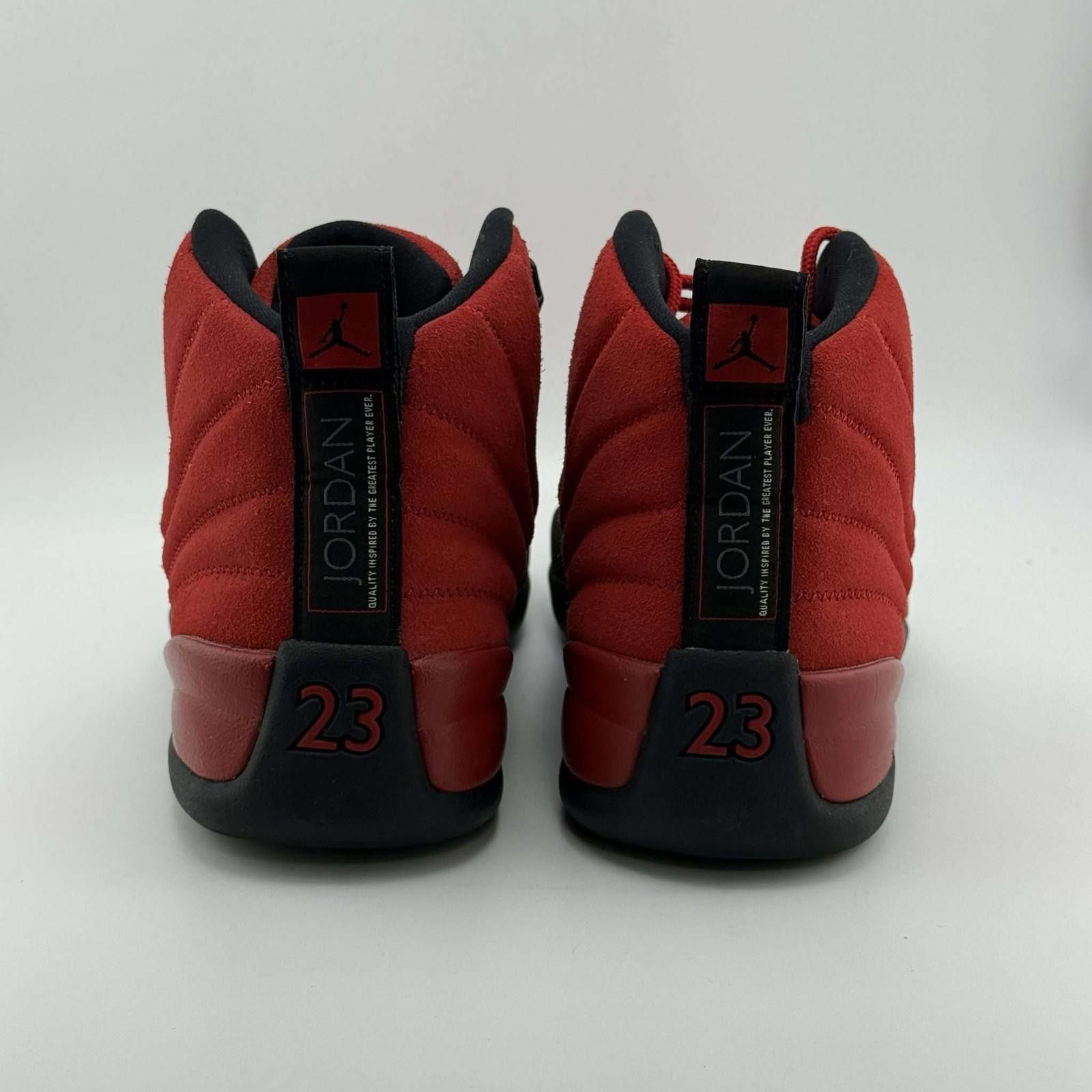 Jordan Brand Air Jordan 12 Reverse Flu Game Varsity Red/Black US 8 Used Size US 8 / EU 41 - 4 Thumbnail