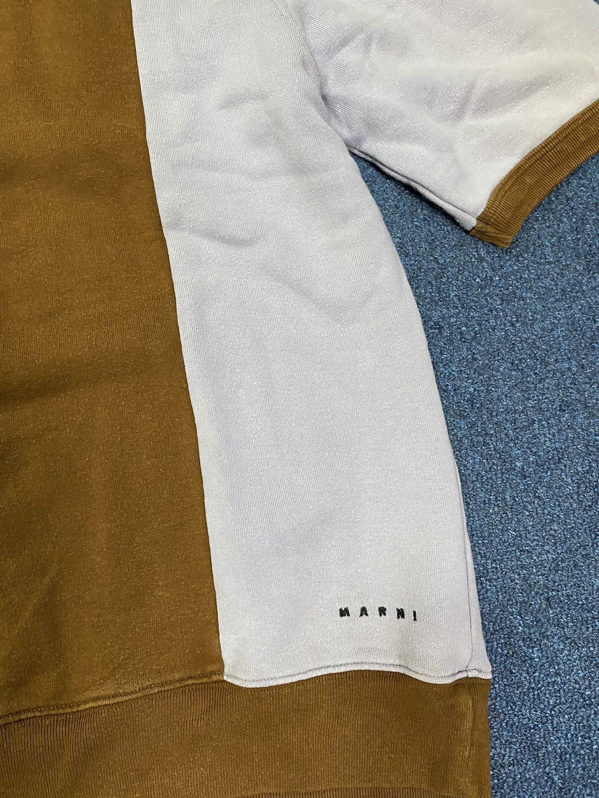 Marni Marni Cotton Crew Neck Two-Tone Sweatshirt Size US M / EU 48-50 / 2 - 2 Thumbnail