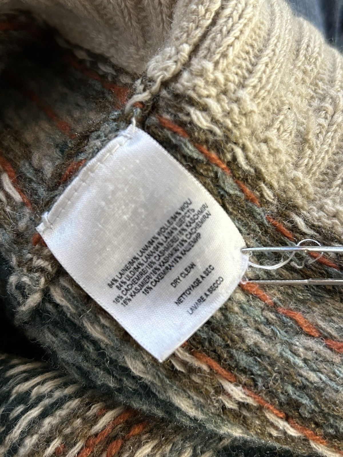 RRL Ralph Lauren Mended Wool HandKnit Sweater SZ S Size US S / EU 44-46 / 1 - 11 Thumbnail