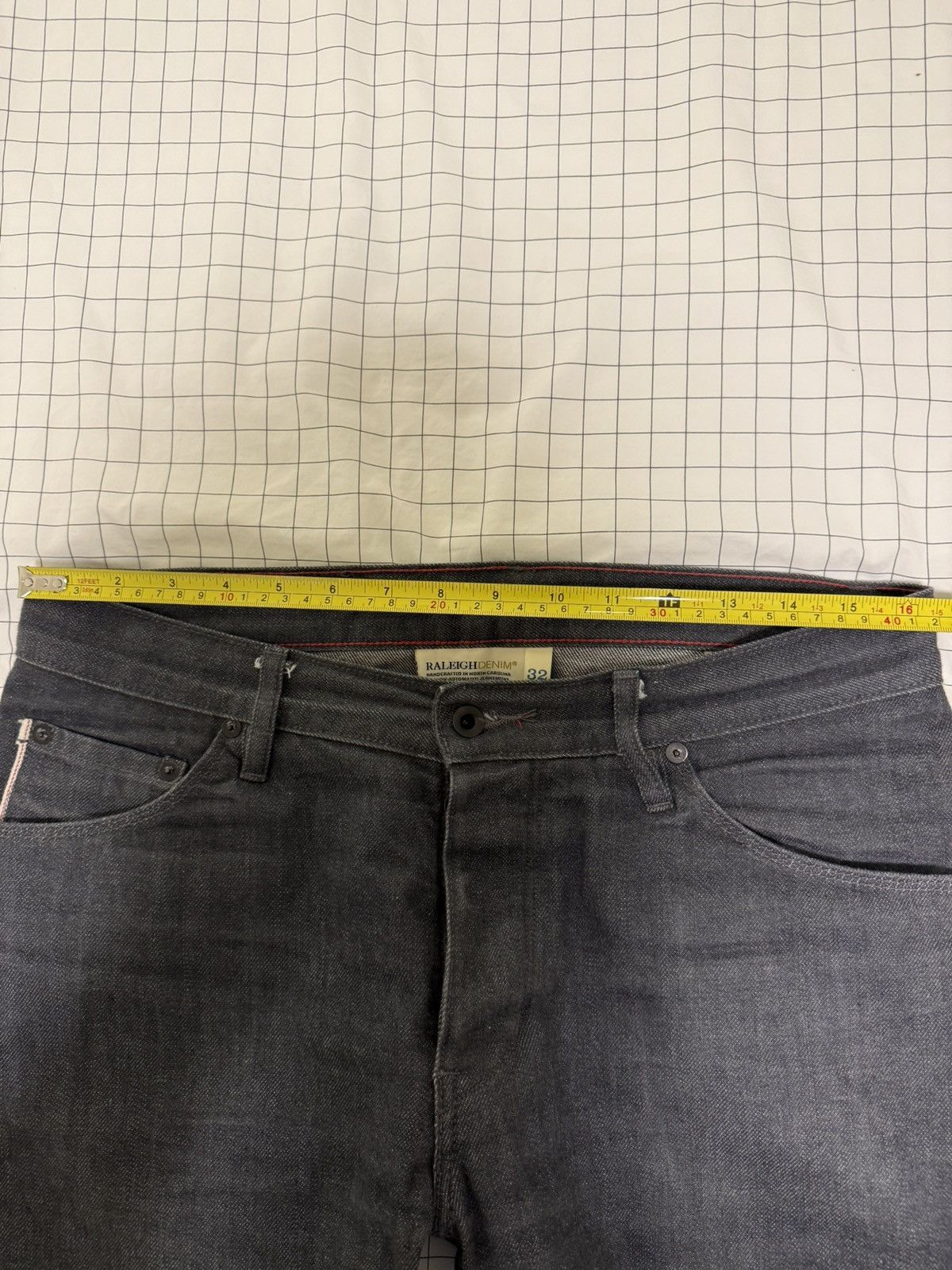 Raleigh Denim Raleigh Denim Martin Selvedge Raw Smokey Grey 32 Size US 32 / EU 48 - 6 Thumbnail