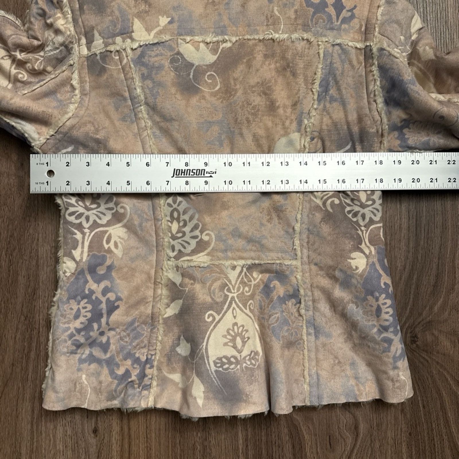 Vintage Women's 6 Skea Painted Faux Shearling Fur Jkt Coat USA Made Size M / US 6-8 / IT 42-44 - 8 Thumbnail