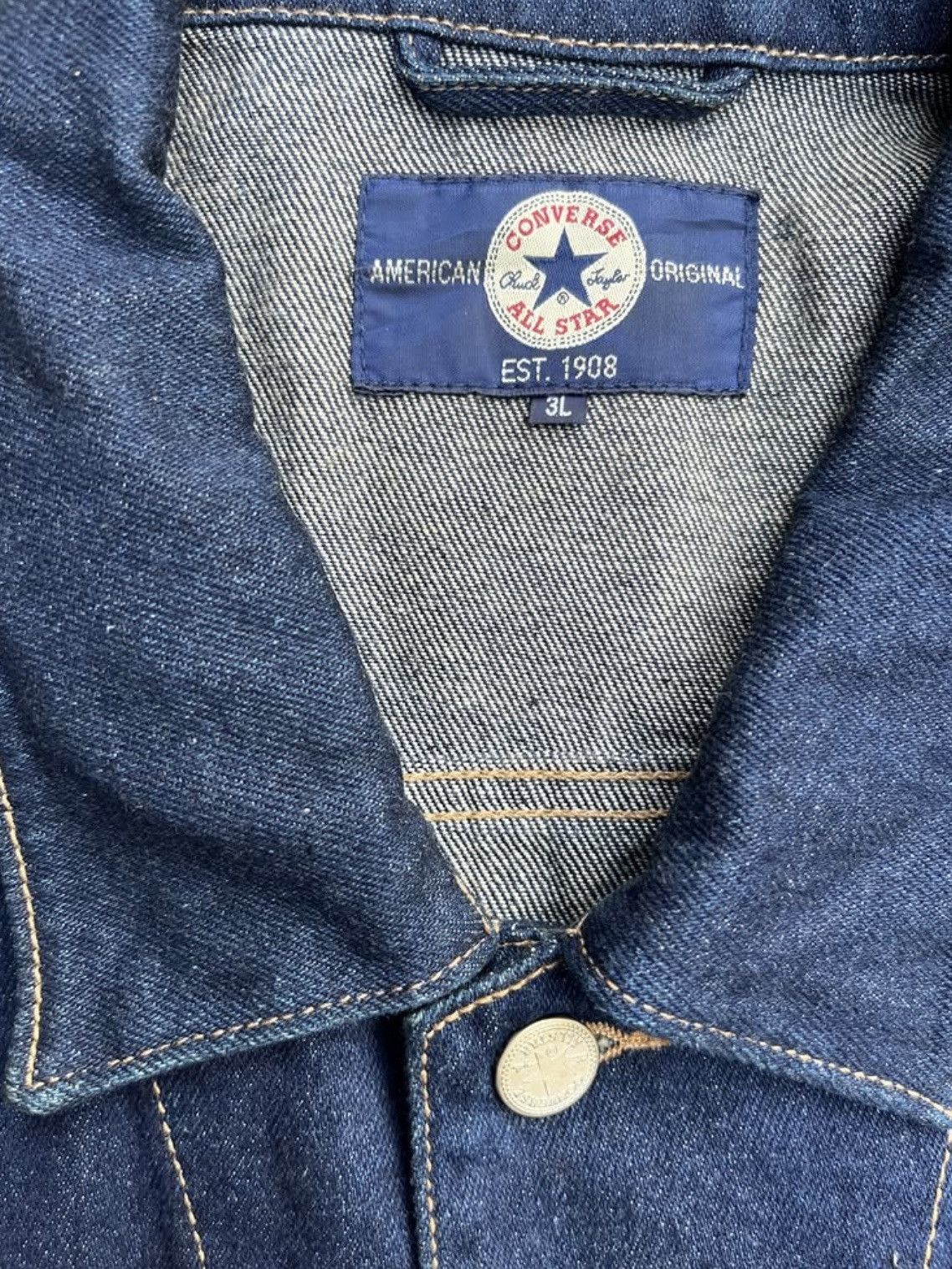 Converse Converse All Star Denim Jacket Size US XXL / EU 58 / 5 - 3 Thumbnail
