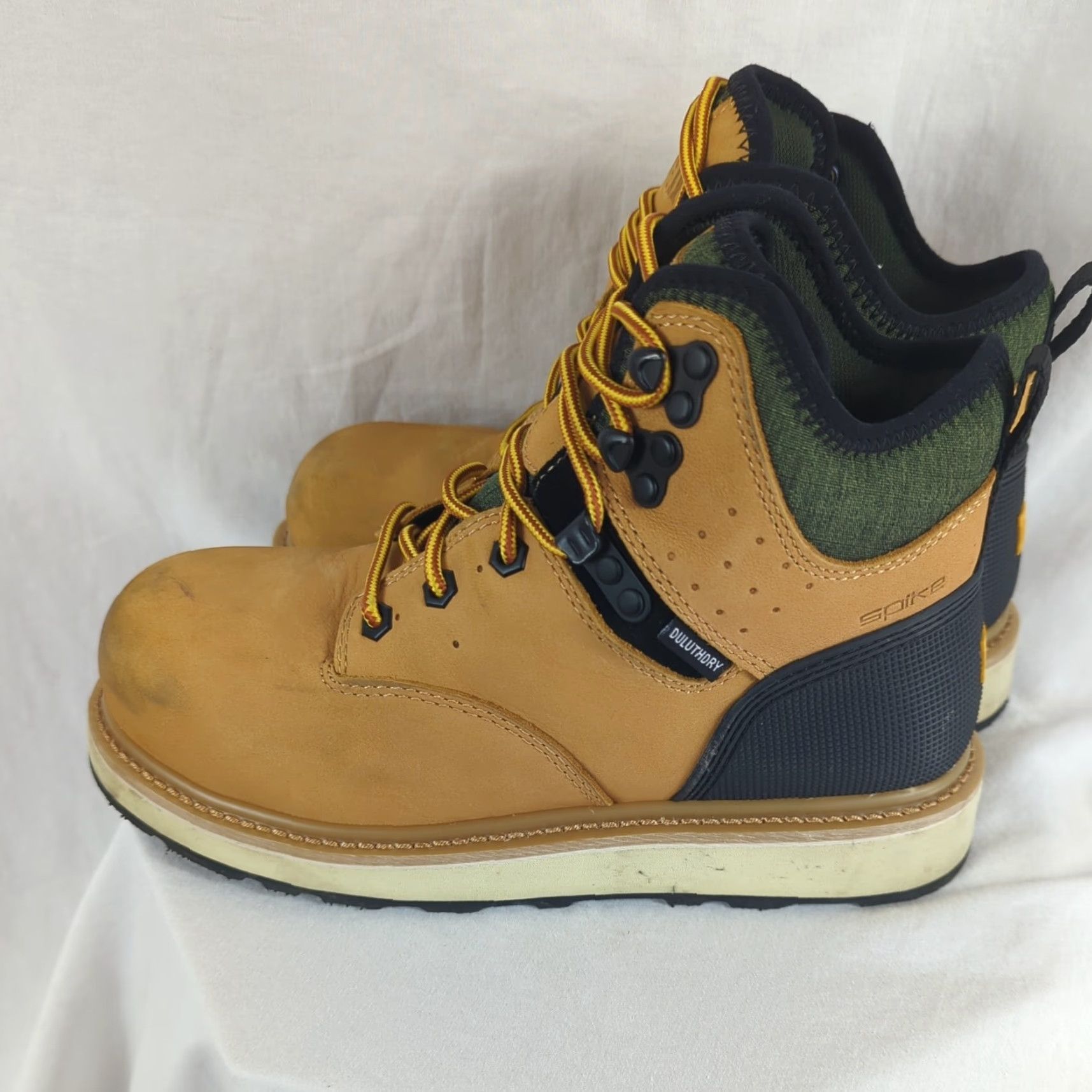Vibram Duluth Women's Hard Toe Wedgestone Work Boots 6.5 Tan Leather Flat Heel Velvet Lined Leather Outsole Vintage: No Size US 7 / IT 37 - 4 Thumbnail