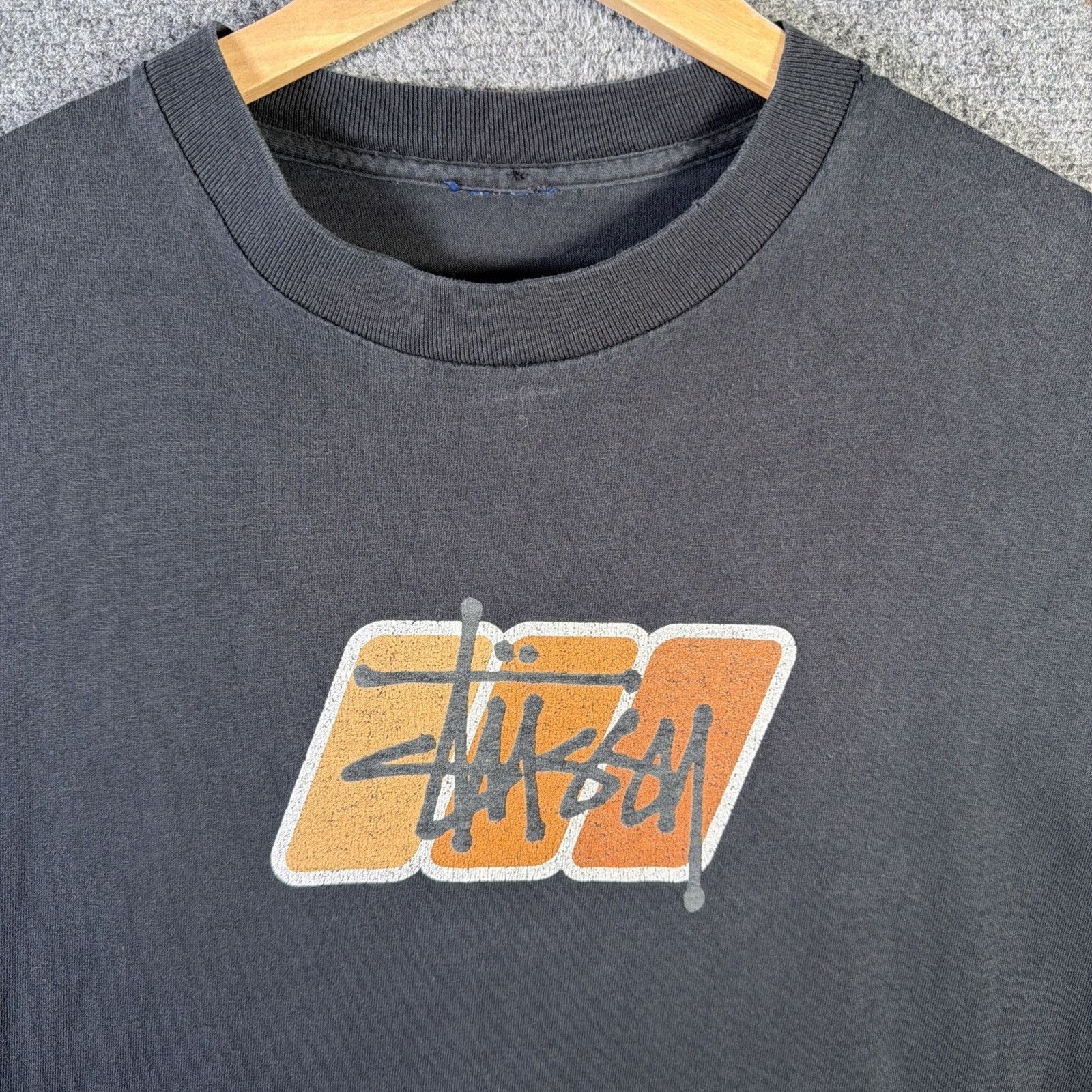 Stussy Vintage Stussy Shirt Mens Medium Black 90s Surf Faded Rare Size US M / EU 48-50 / 2 - 2 Thumbnail