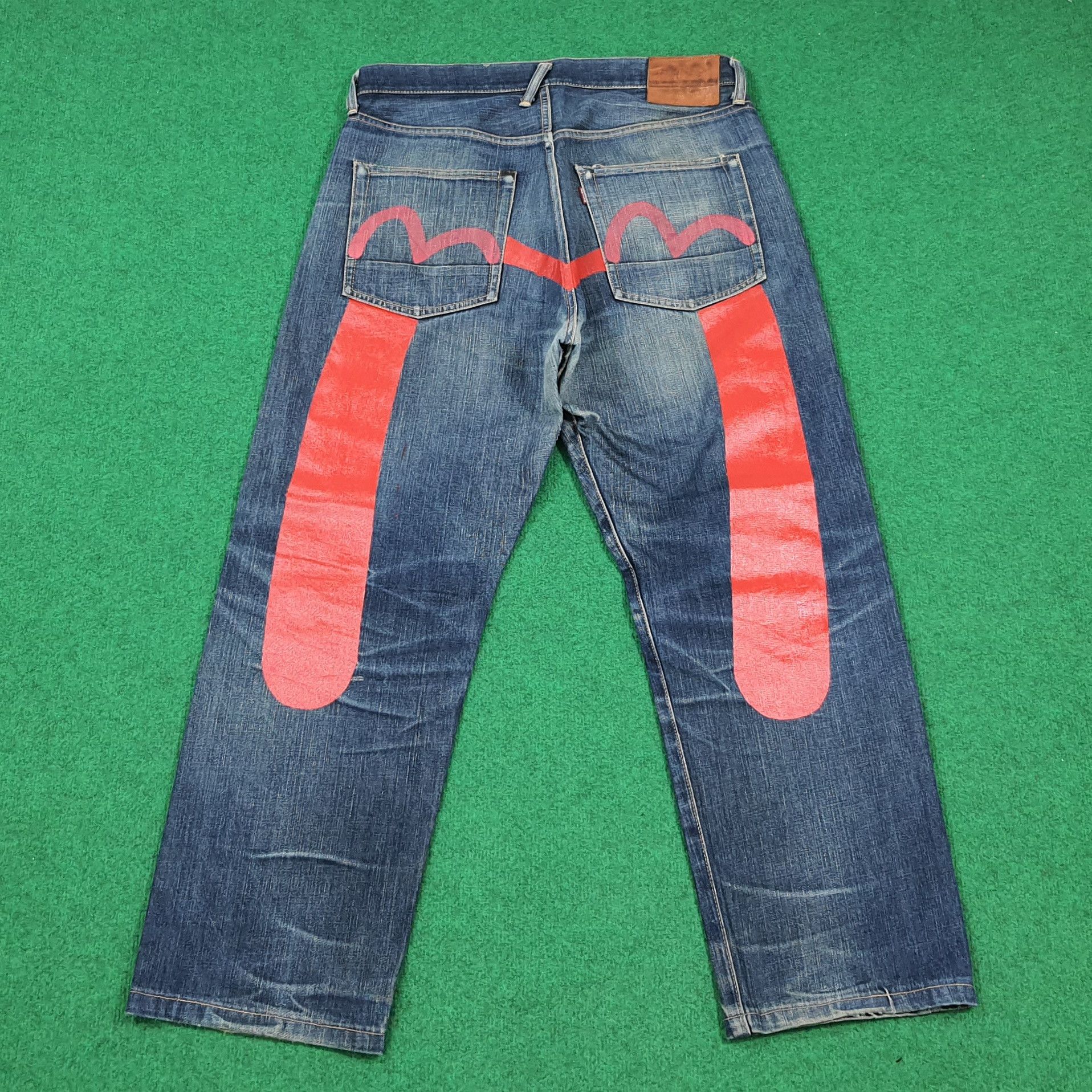 Evisu Vintage Evisu Japan Denim Custom Red Daicock Jeans C297N24 Size US 34 / EU 50 - 1 Thumbnail