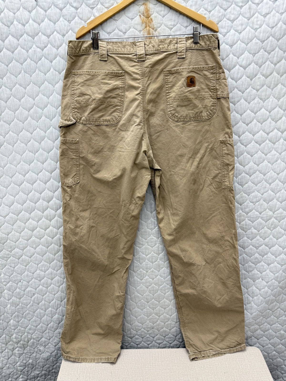 Carhartt 🔥🔥🔥STEALS VTG CARHARTT WORKERS PANTS Size US 37 - 1 Thumbnail