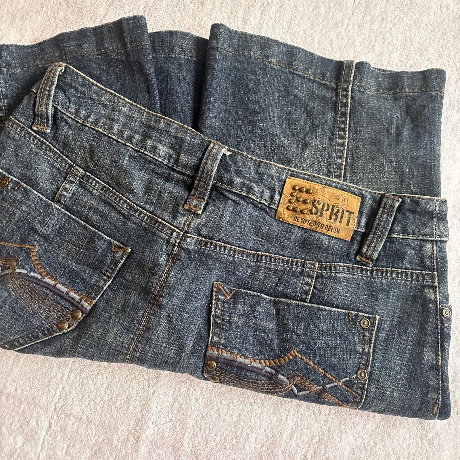 Esprit vintage y2k Esprit denim midi skirt Size 30" / US 8 / IT 44 - 1 Thumbnail