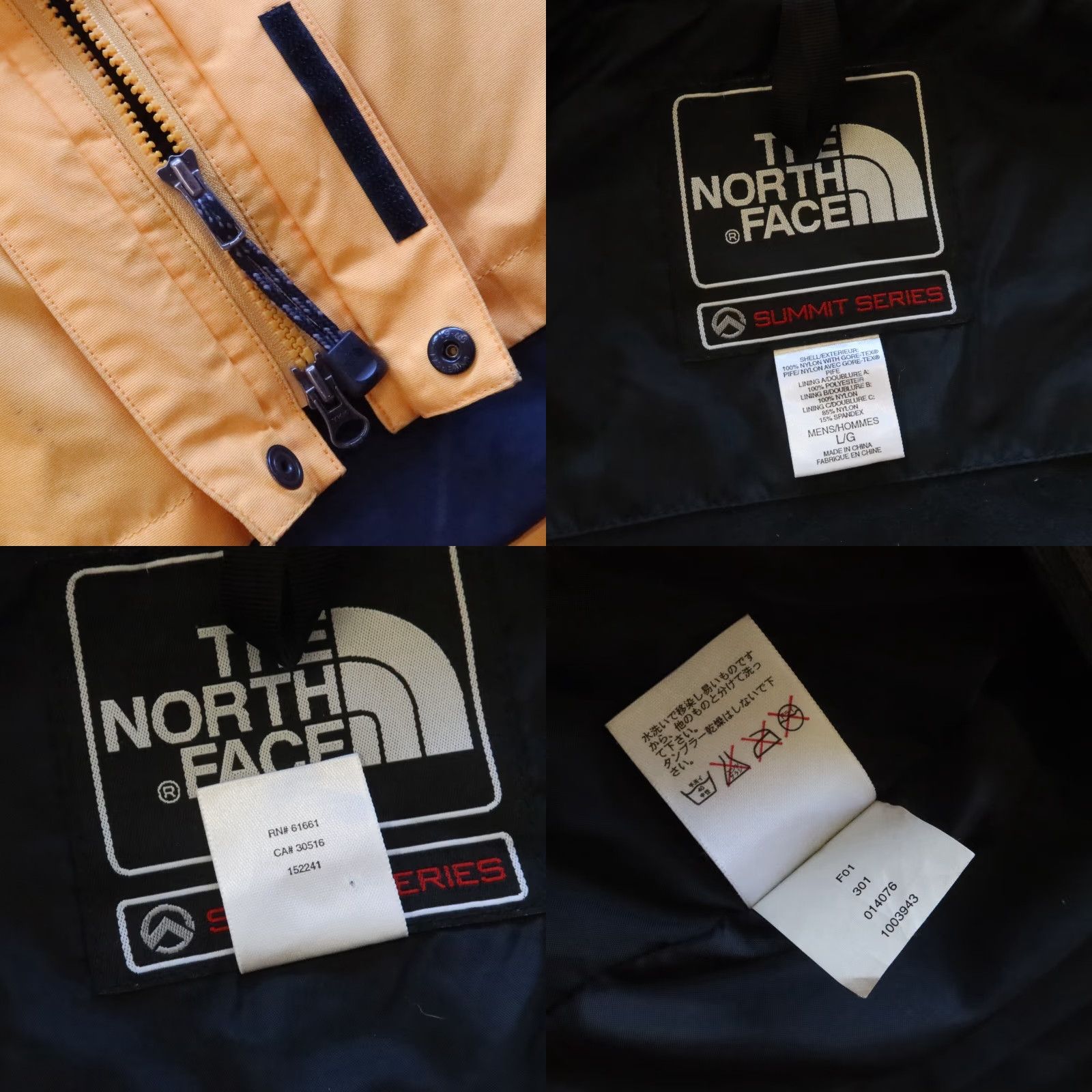 The North Face Vintage The North Face Summit Series Goretex XCR Mountain Parka Jacket L Yellow Mens Size US L / EU 52-54 / 3 - 10 Thumbnail