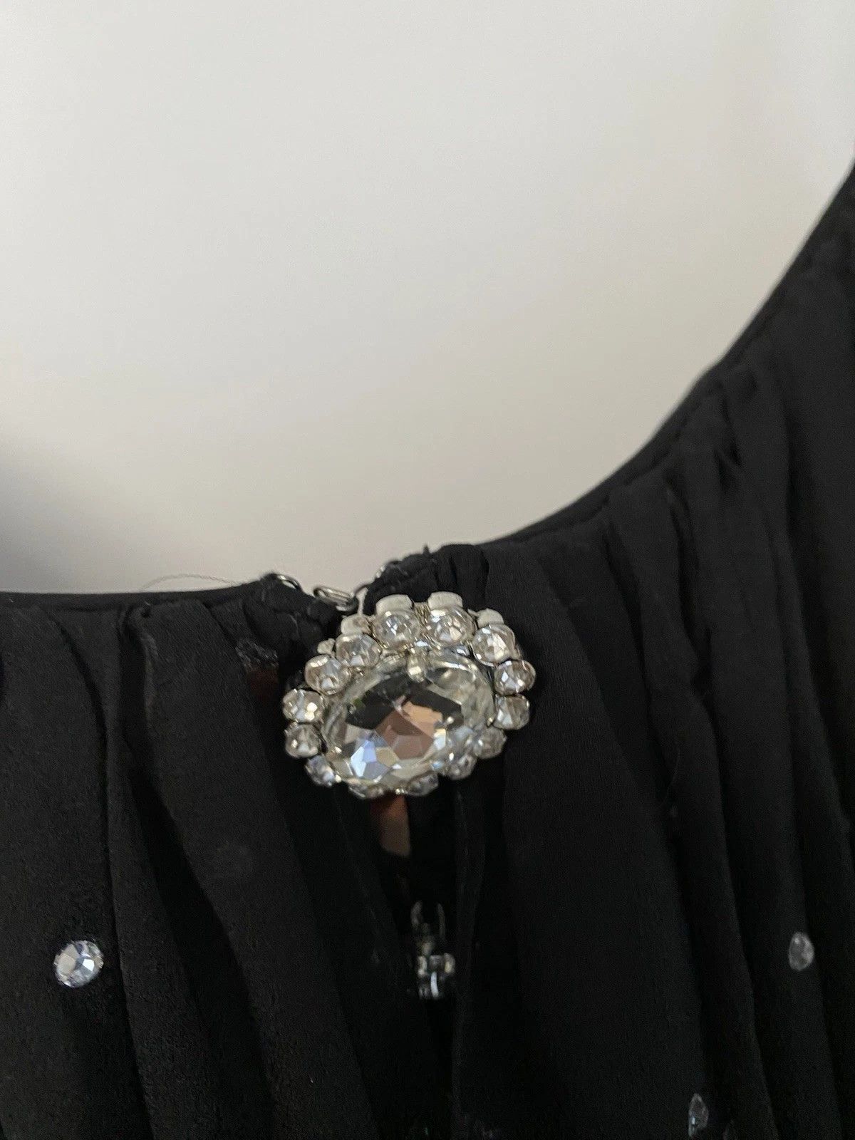 H&M × Paco Rabanne Paco Rabanne x H&M Crystal Black Long Dress Size M EUR42 Size M / US 6-8 / IT 42-44 - 9 Thumbnail