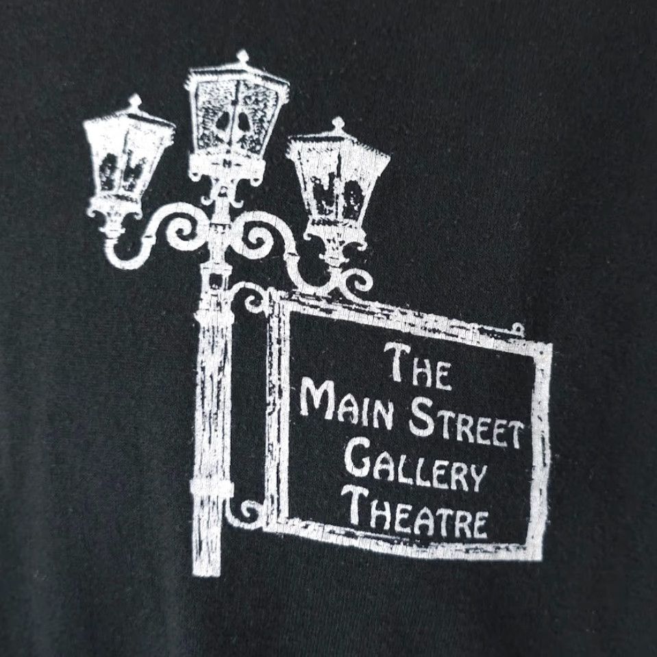 Jerzees VINTAGE Jerzees Our Town T Shirt Mens L Black 90s Main Street Gallery Theatre USA Mens T-Shirt 90s theater drama Riverside Size US L / EU 52-54 / 3 - 3 Thumbnail