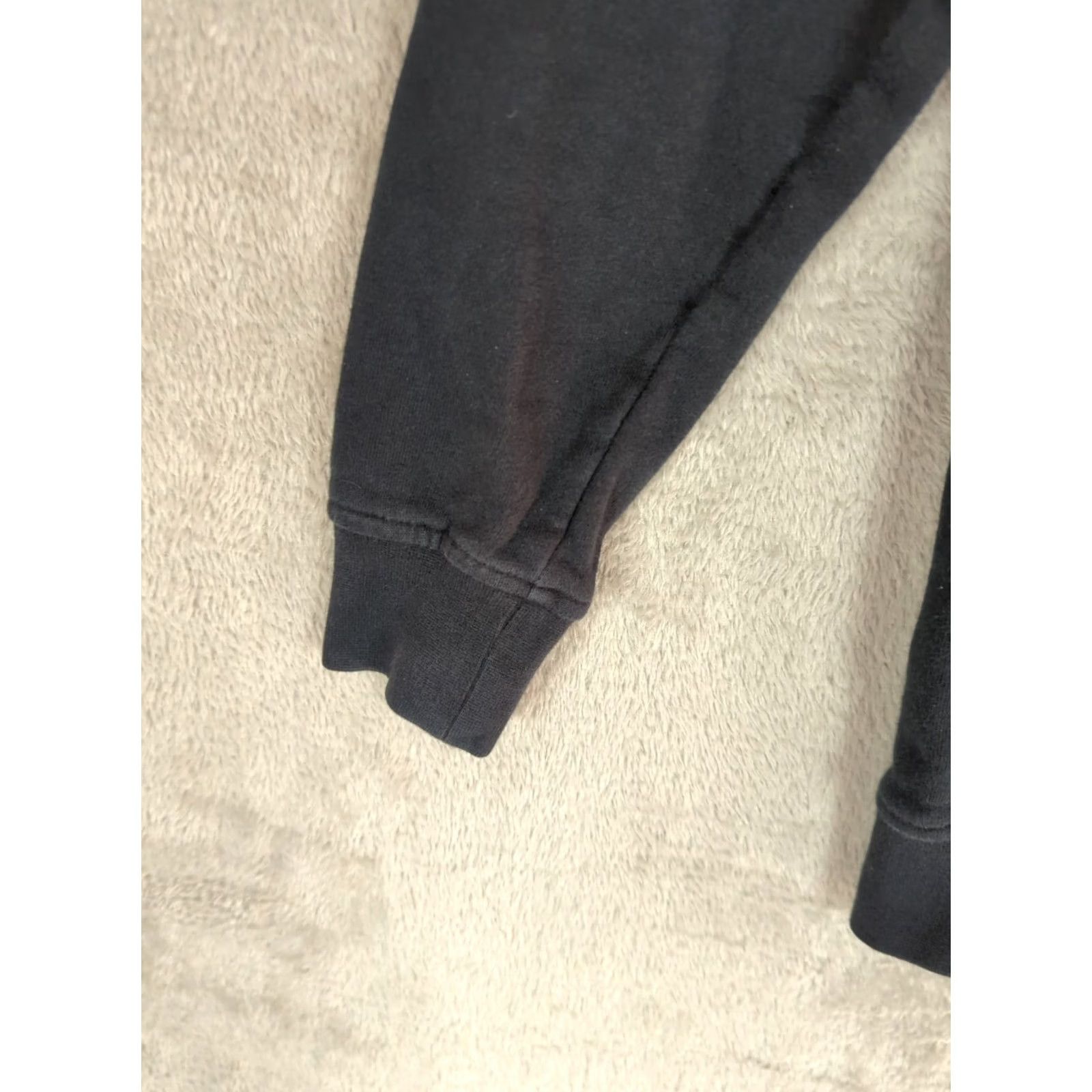 Vintage L.L. Bean Women's Small Black Henley Hoodie Pullover Hiking Camping Activewear Fleece Pockets Logo Buttons Hooded Modern Outdoor Size S / US 4 / IT 40 - 6 Thumbnail