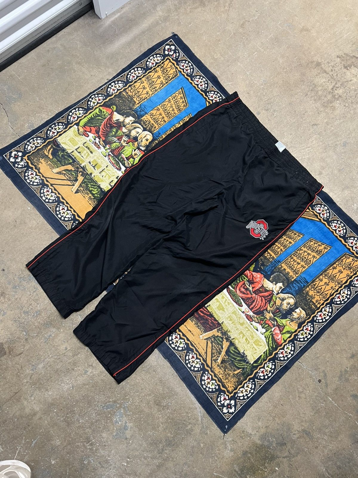 Nike Vintage Nike Ohio State trackpants baggy wide leg skater y2k Size US 36 / EU 52 - 2 Thumbnail